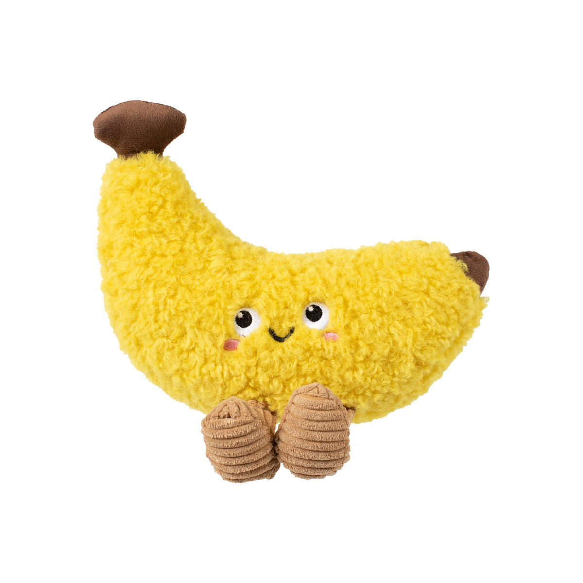 Fringe Studio Plush Squeaker Dog Toy - Head Over Peels for You — front view