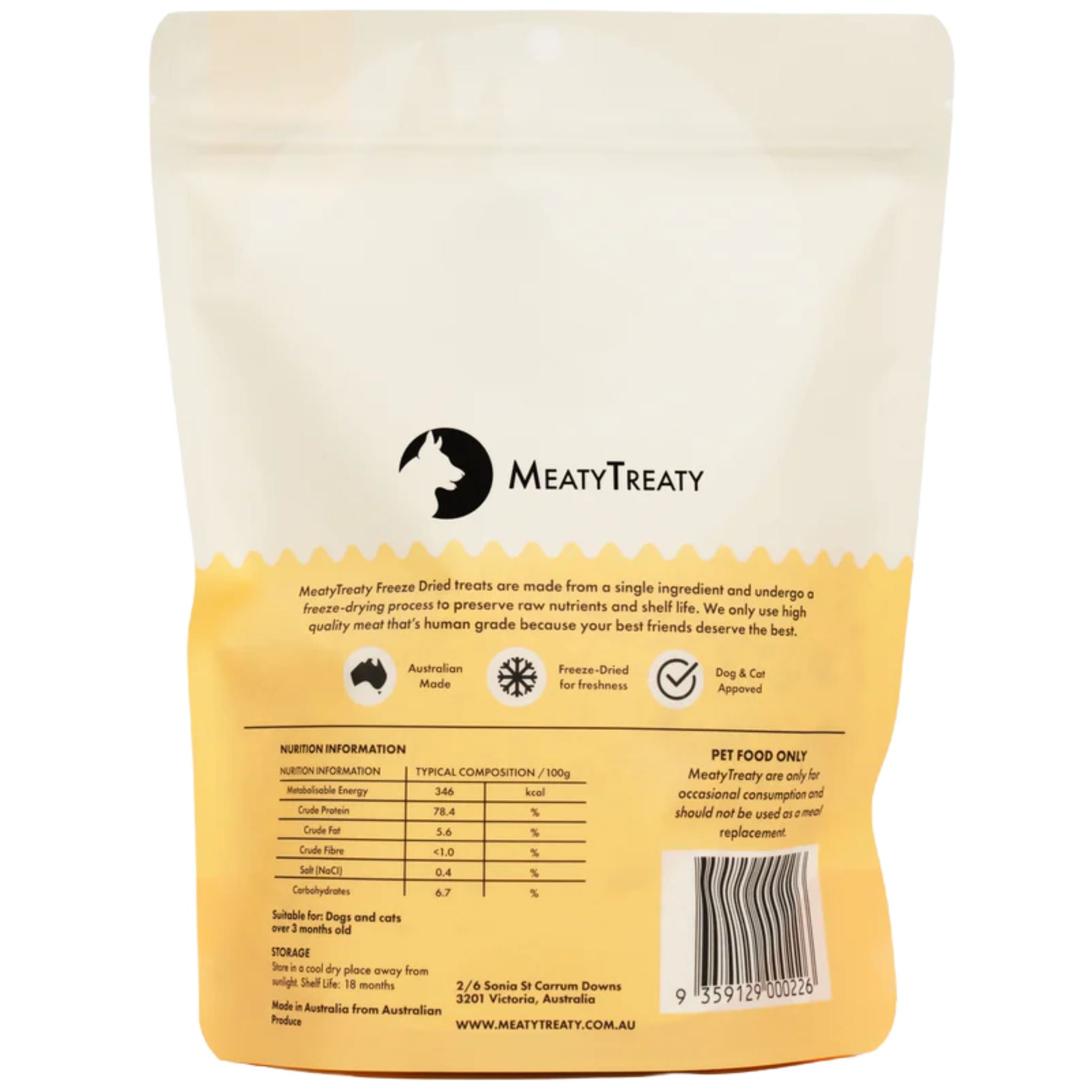 Meaty Treaty Freeze Dried Chicken Meals Topper for Cats & Dogs