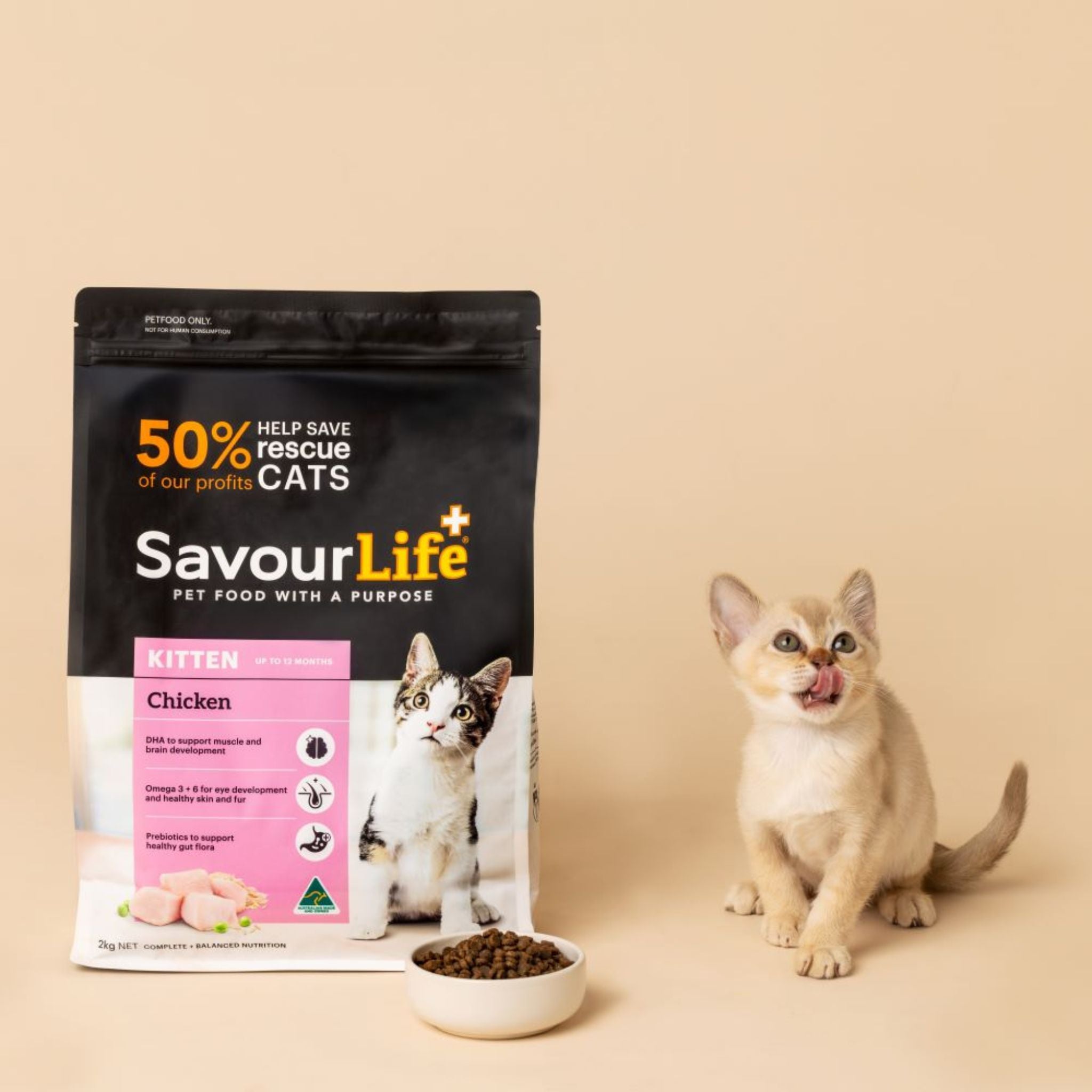 SavourLife Kitten Chicken Dry Cat Food