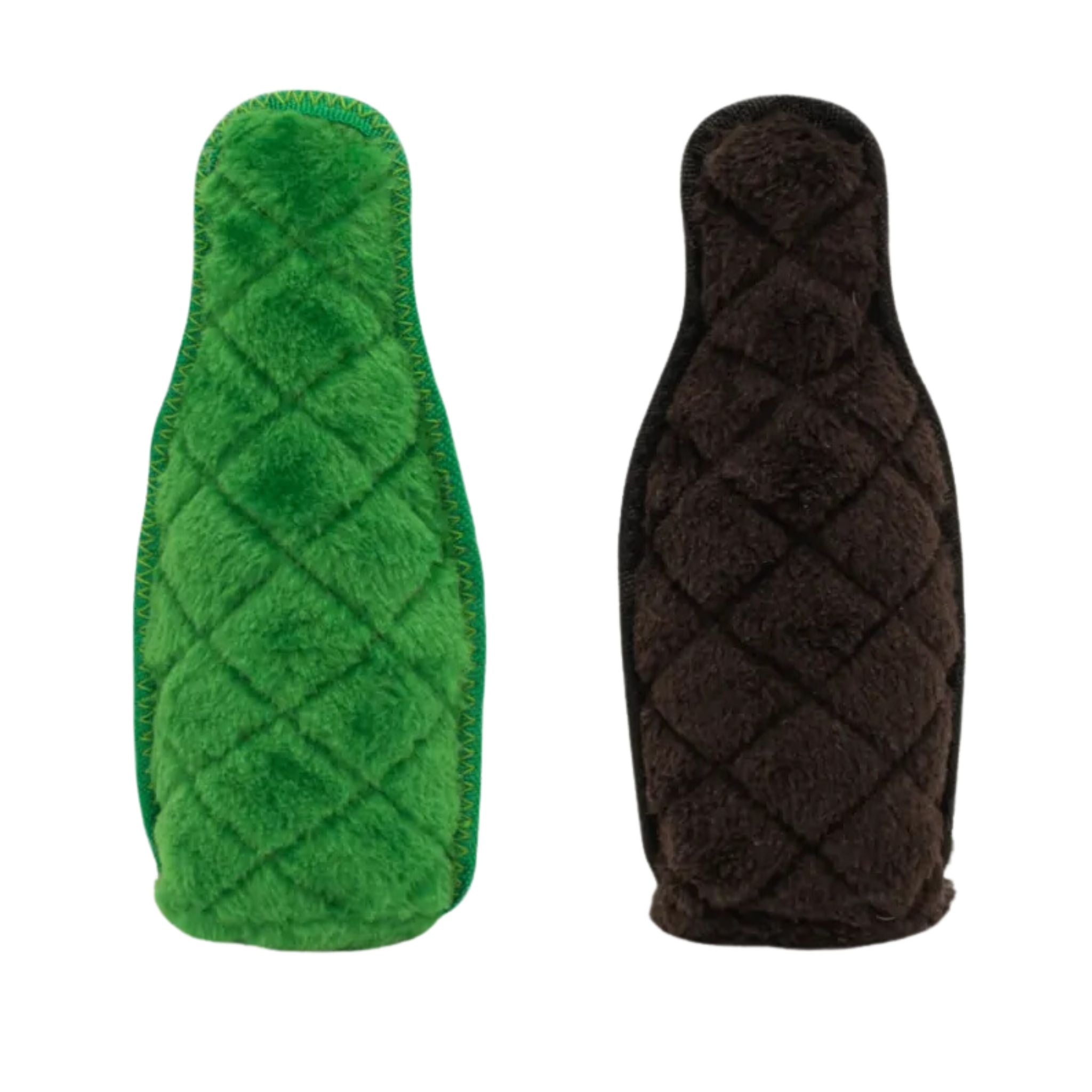 Zippy Paws Dog Toys Z-Stitch Happy Hour Crusherz - 2 Pack Lager & Stout