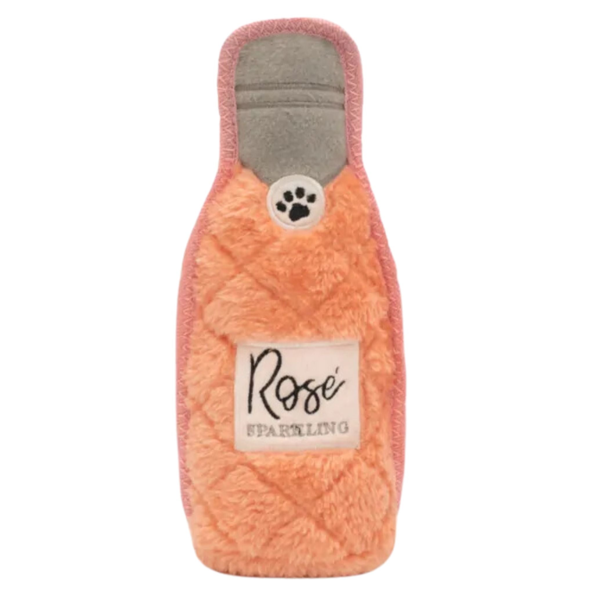 Zippy Paws Dog Toys Z-Stitch Happy Hour Crusherz - 2 Pack Merlot & Rose