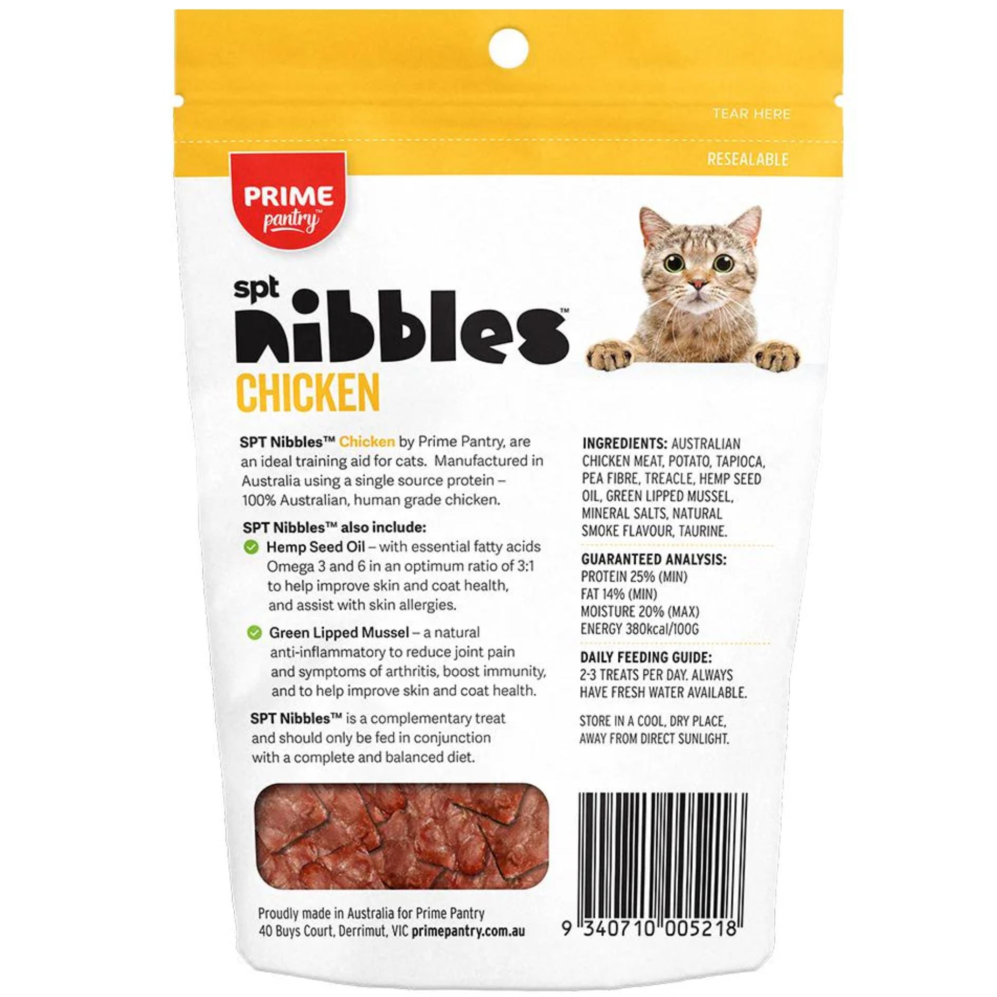 Prime100 Prime Pantry Cat Treats Nibbles Chicken