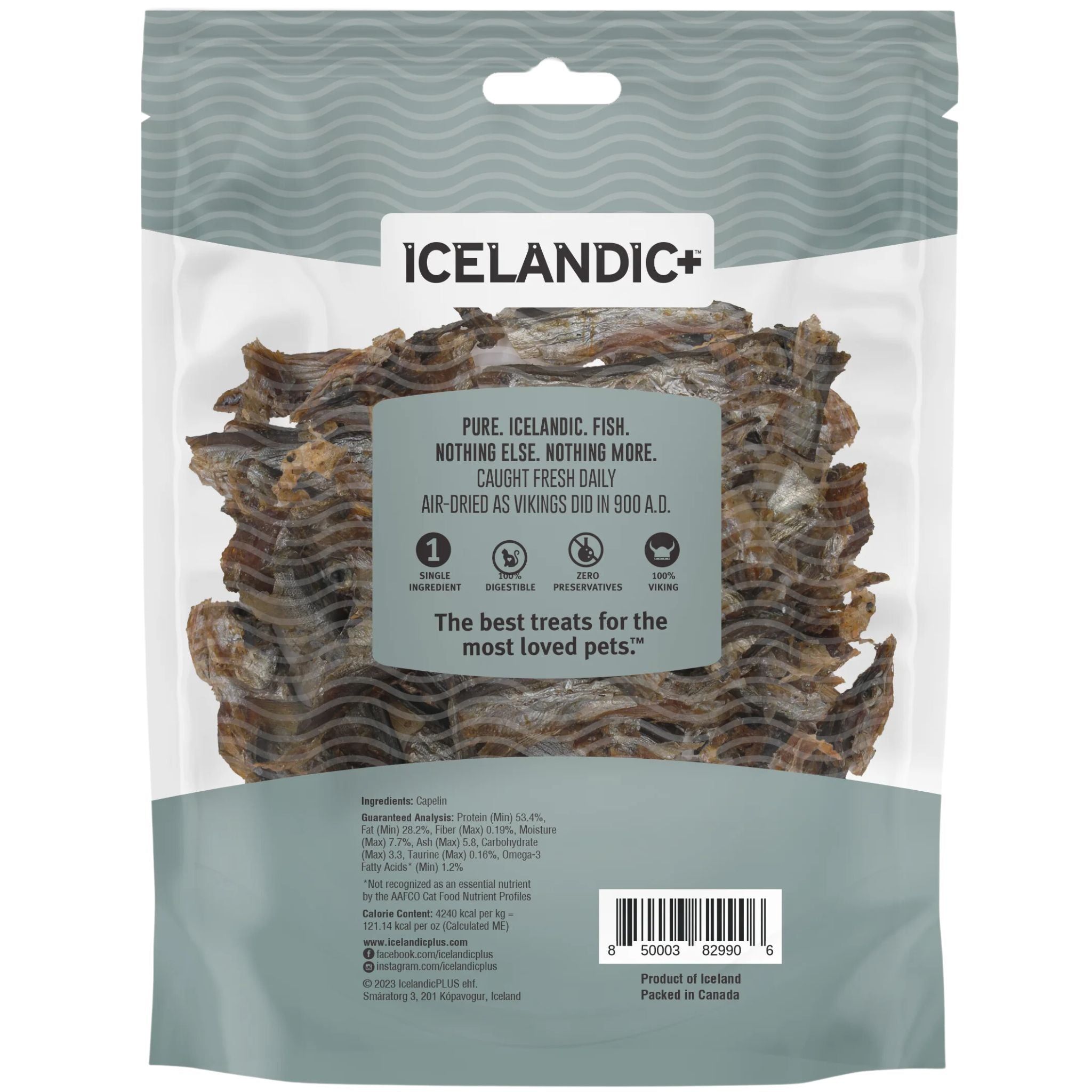 Icelandic+ Cat Treats Capelin Whole Fish