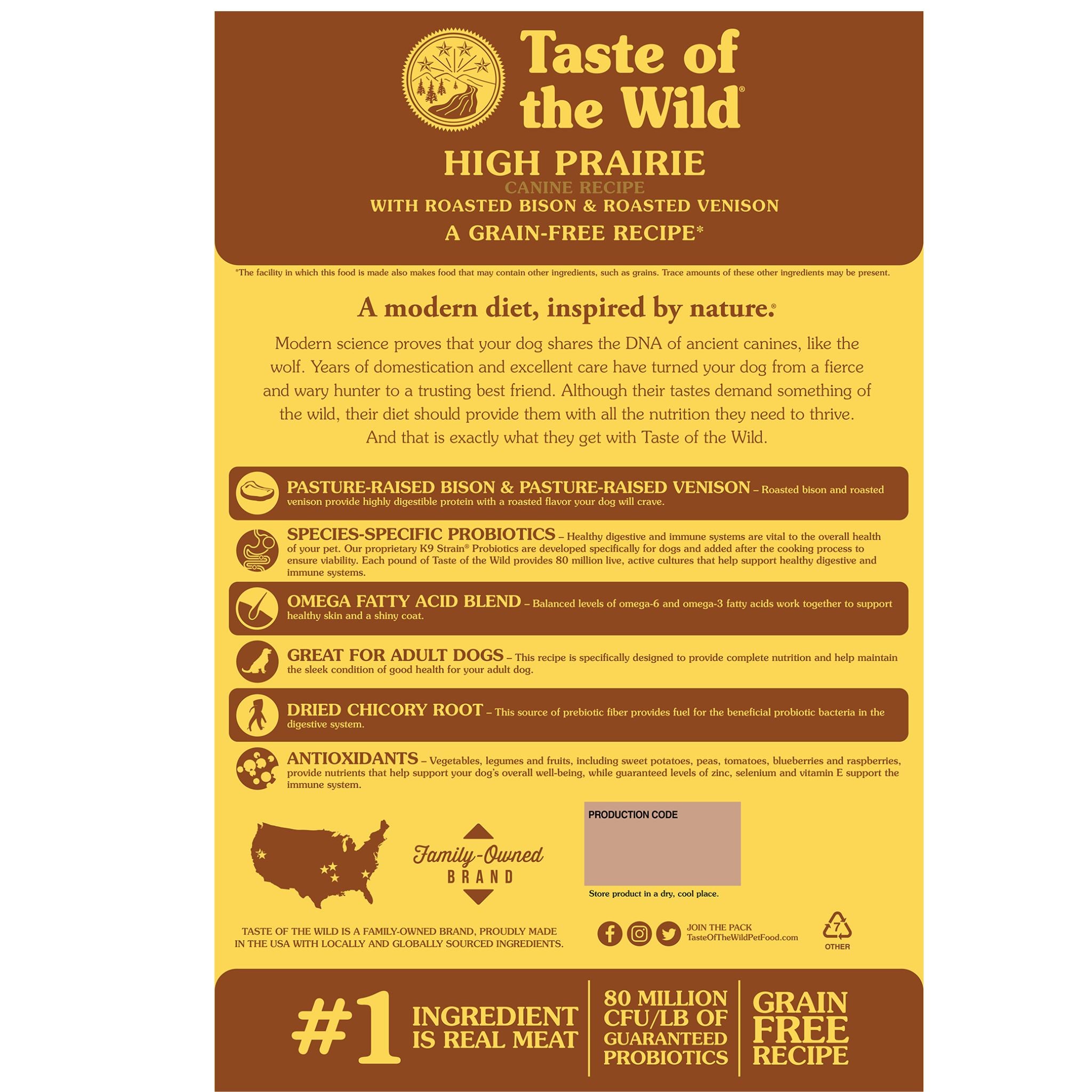 taste of the wild high prairie back