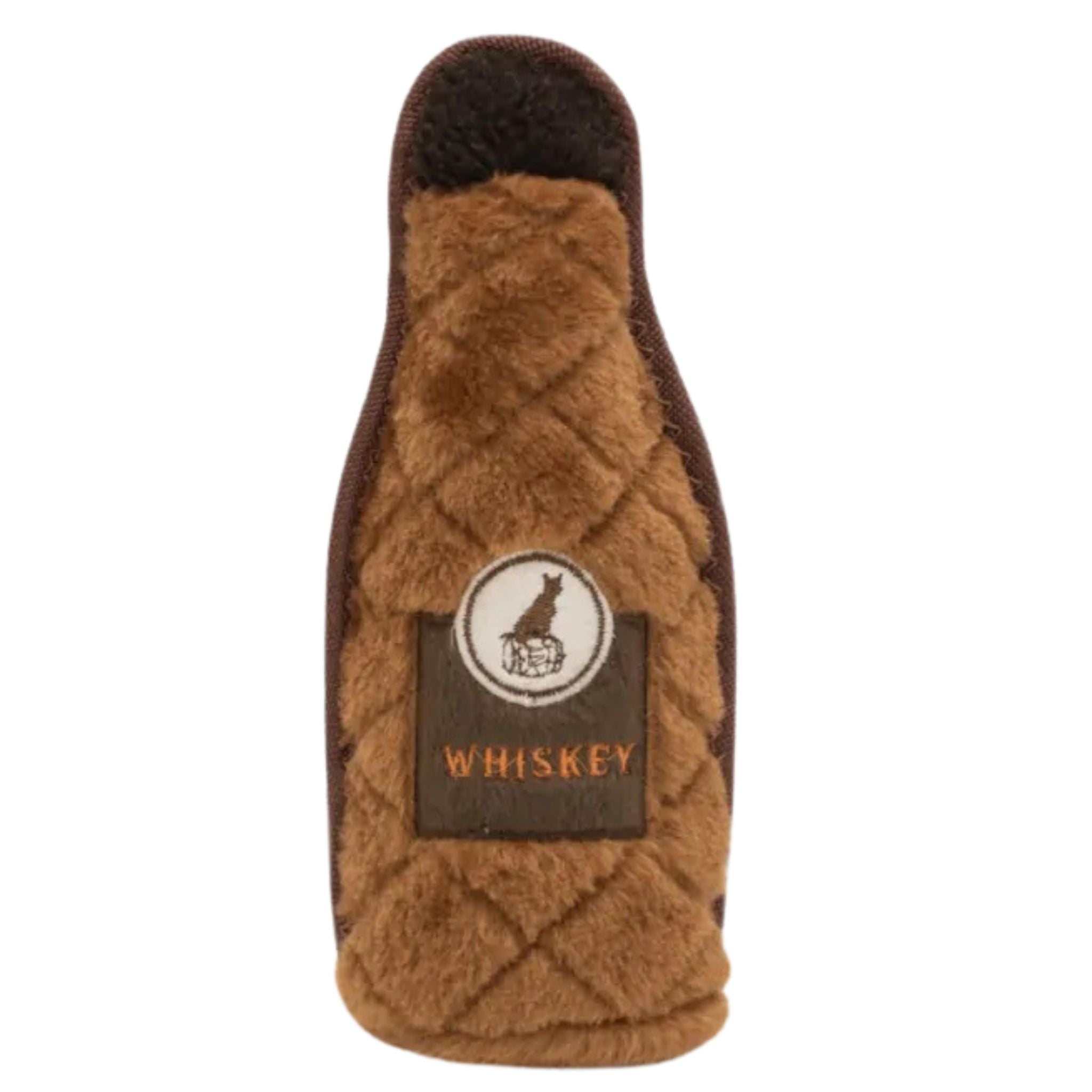 Zippy Paws Dog Toys Z-Stitch Happy Hour Crusherz - 2 Pack Whiskey & Tequila