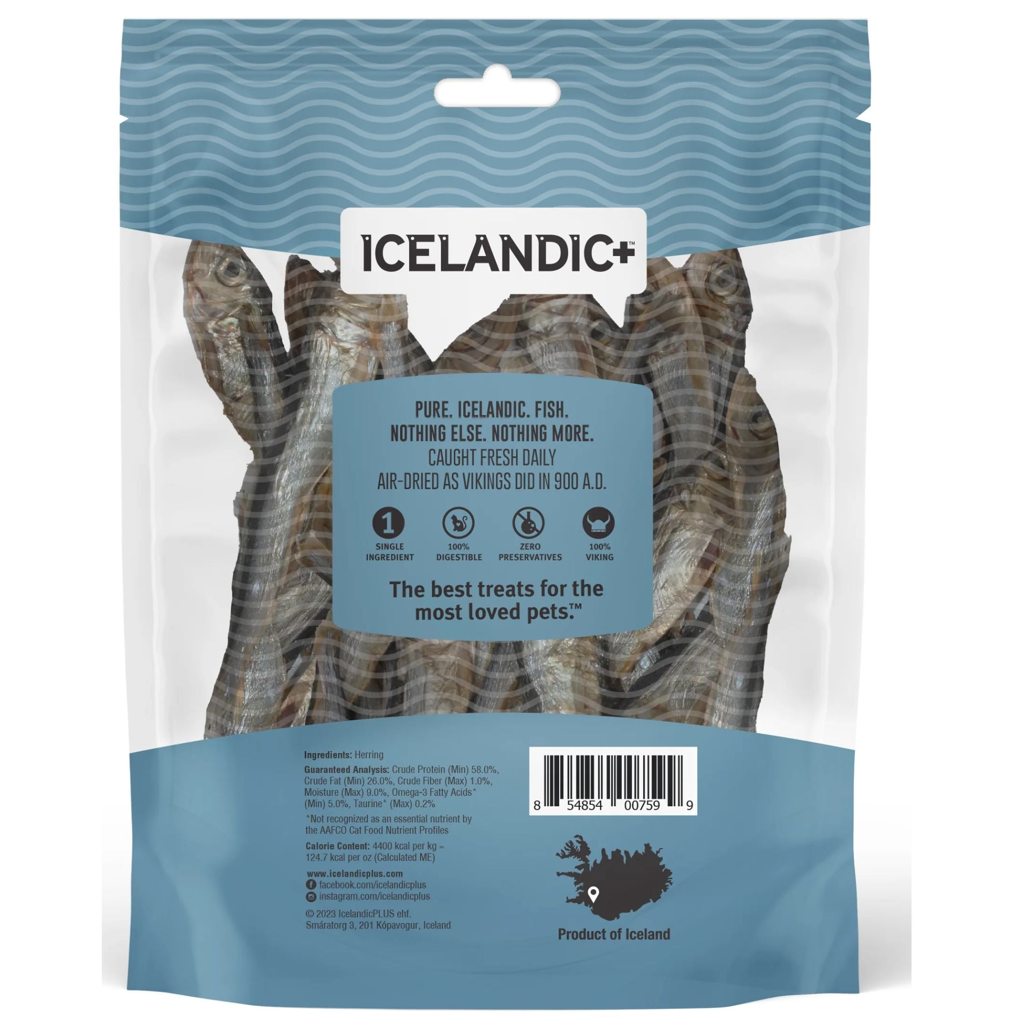 Icelandic+ Cat Treats Herring Whole Fish