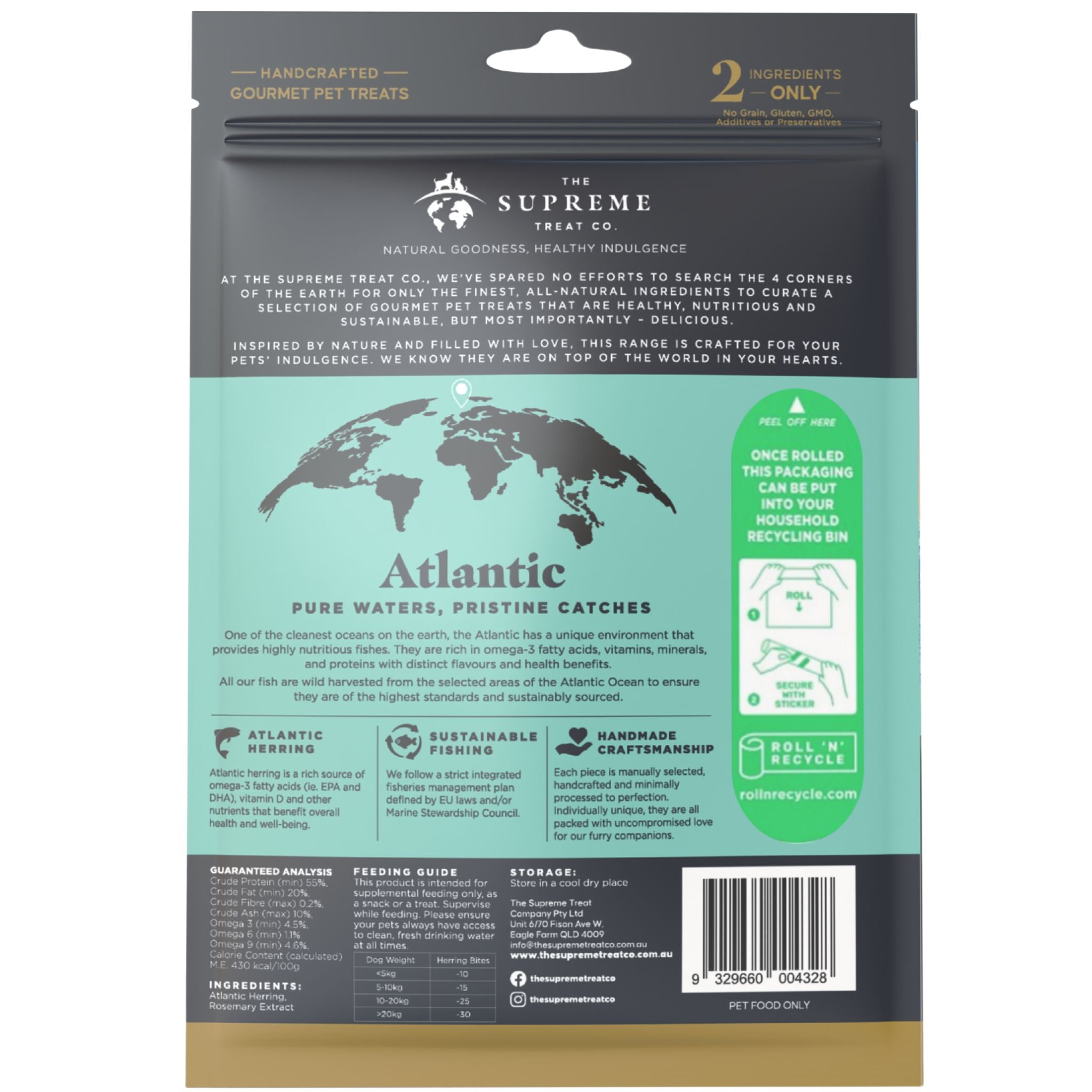 The Supreme Treat Co Herring Dog Training Bites