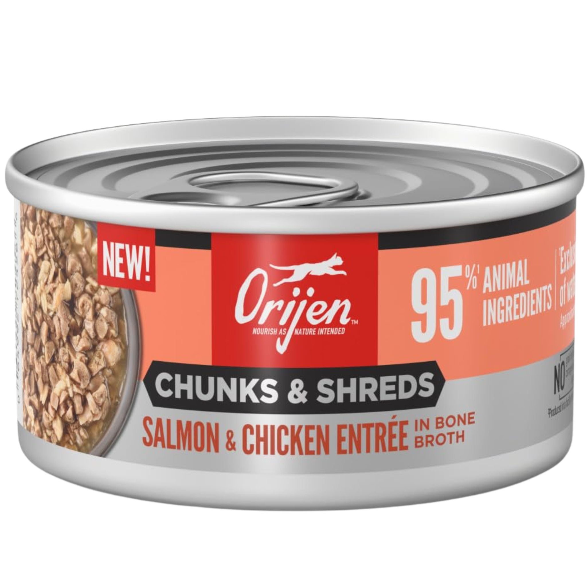 Orijen Wet Cat Food Chunks & Shreds Salmon and Chicken Entree