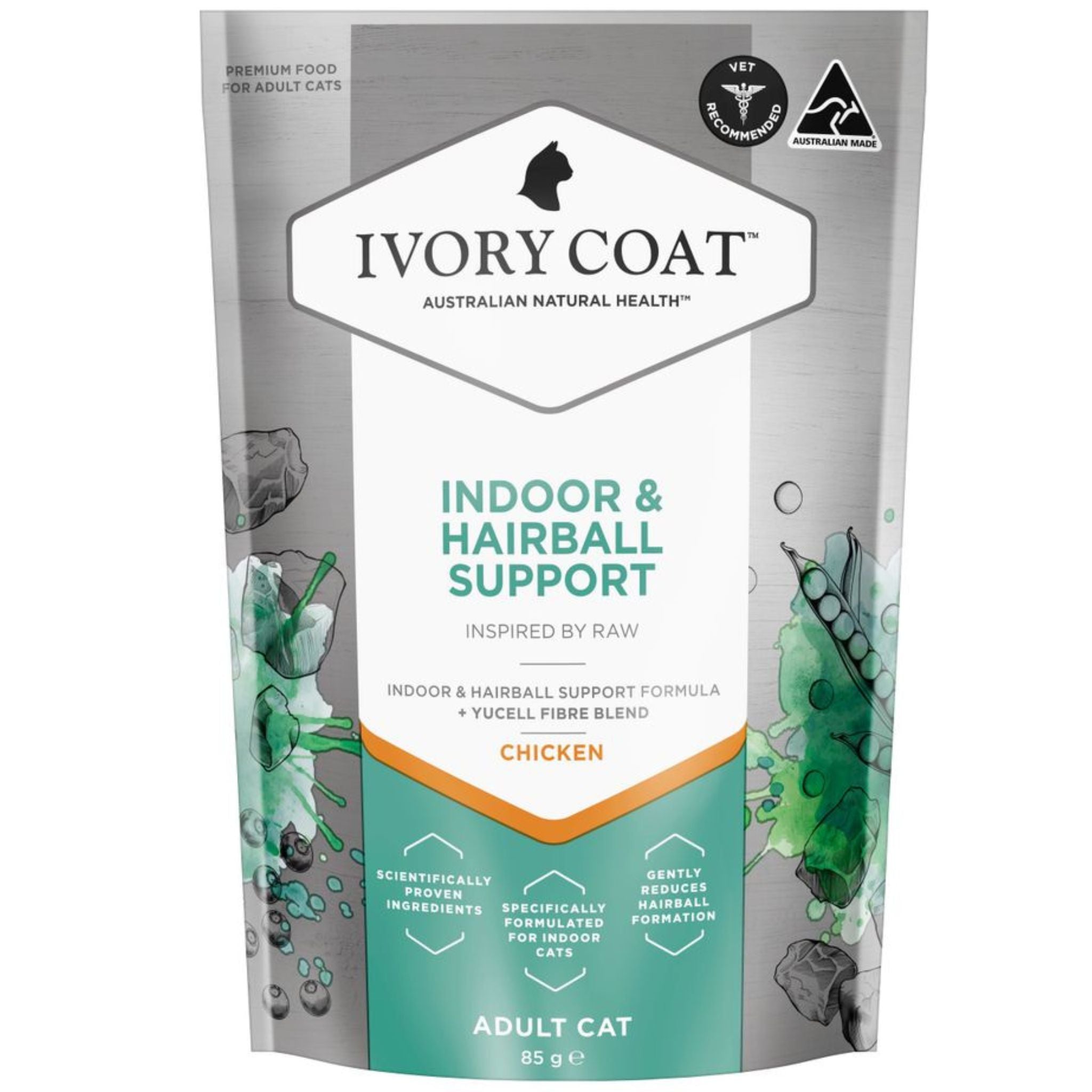 Ivory Coat Inspired By Raw Wet Cat Food Indoor & Hairball