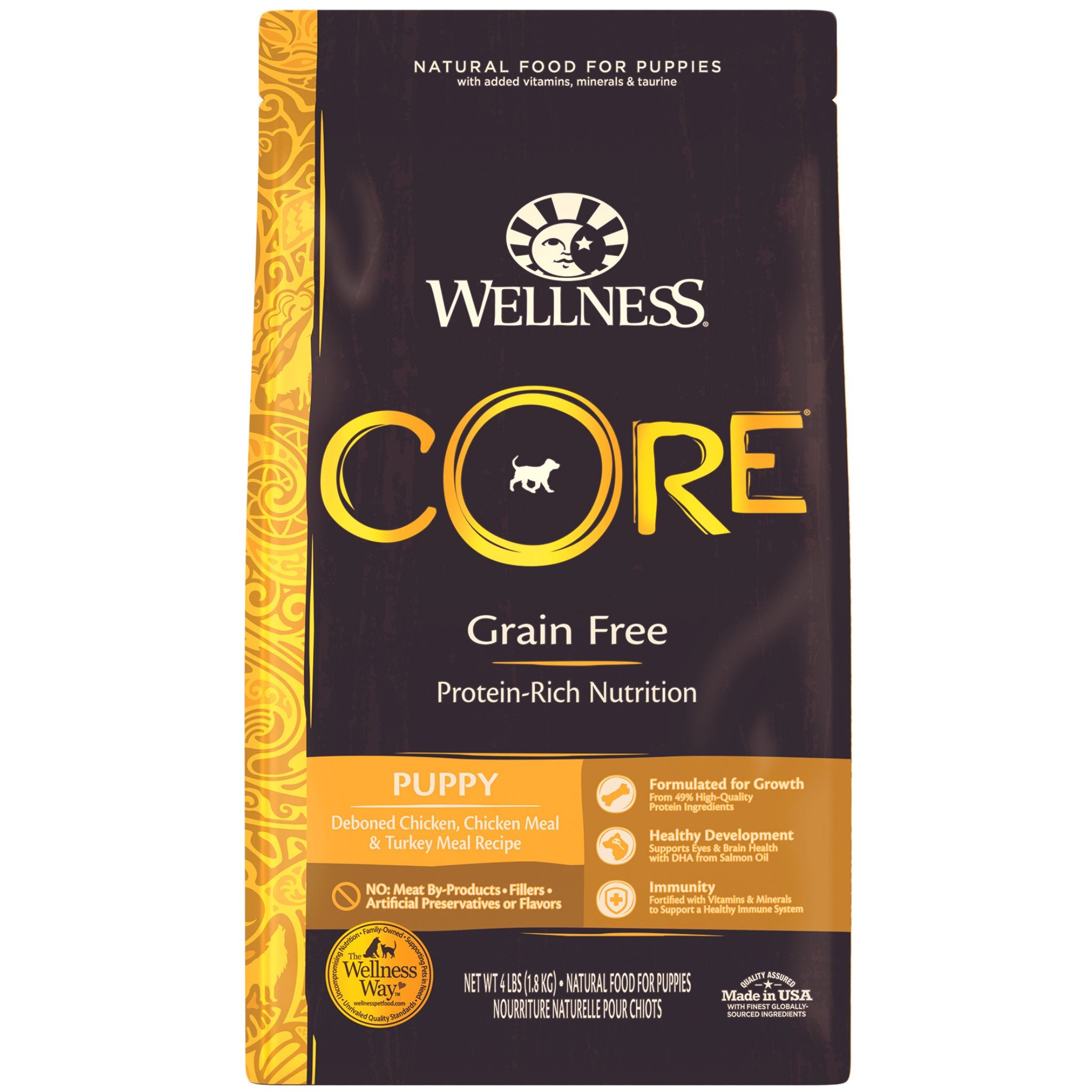 Wellness Core Dry Dog Food Grain Free Puppy: Chicken & Turkey