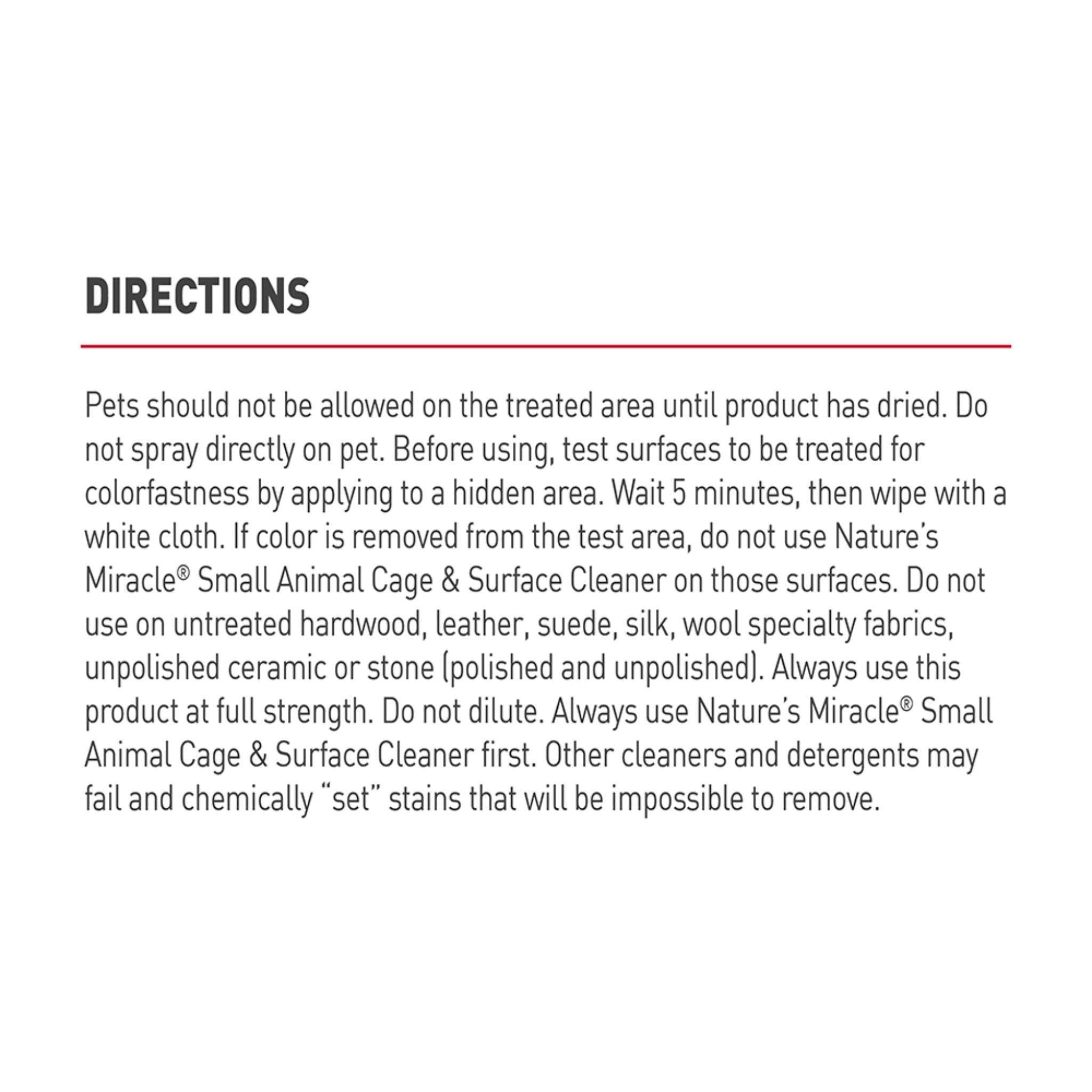 Nature's Miracle Small Animal Cage Cleaner - 709ml | PeekAPaw Pet Supplies