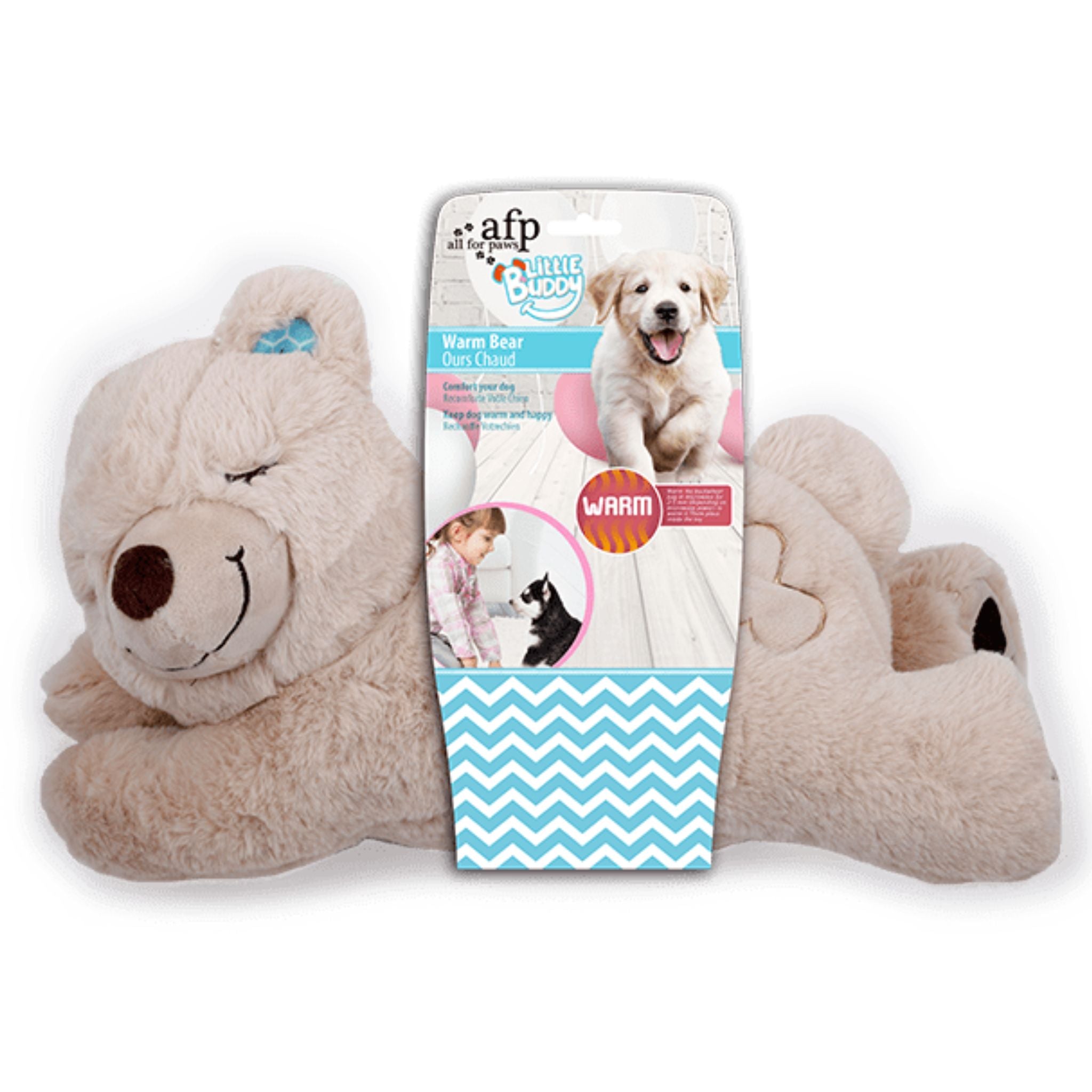 All for Paws AFP Little Buddy Comfort Warm Bear Dog Toy