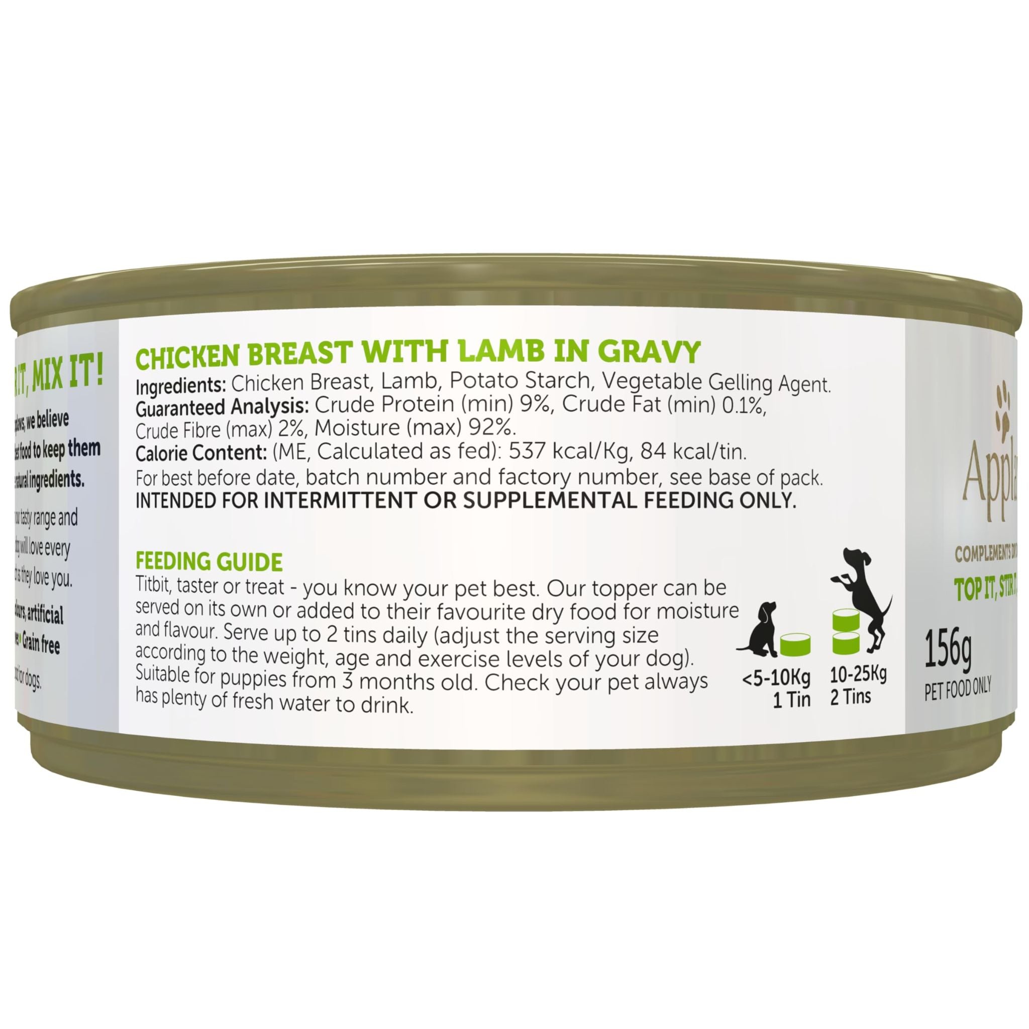 Applaws Taste Toppers for Dogs Chicken Breast with Lamb in Gravy