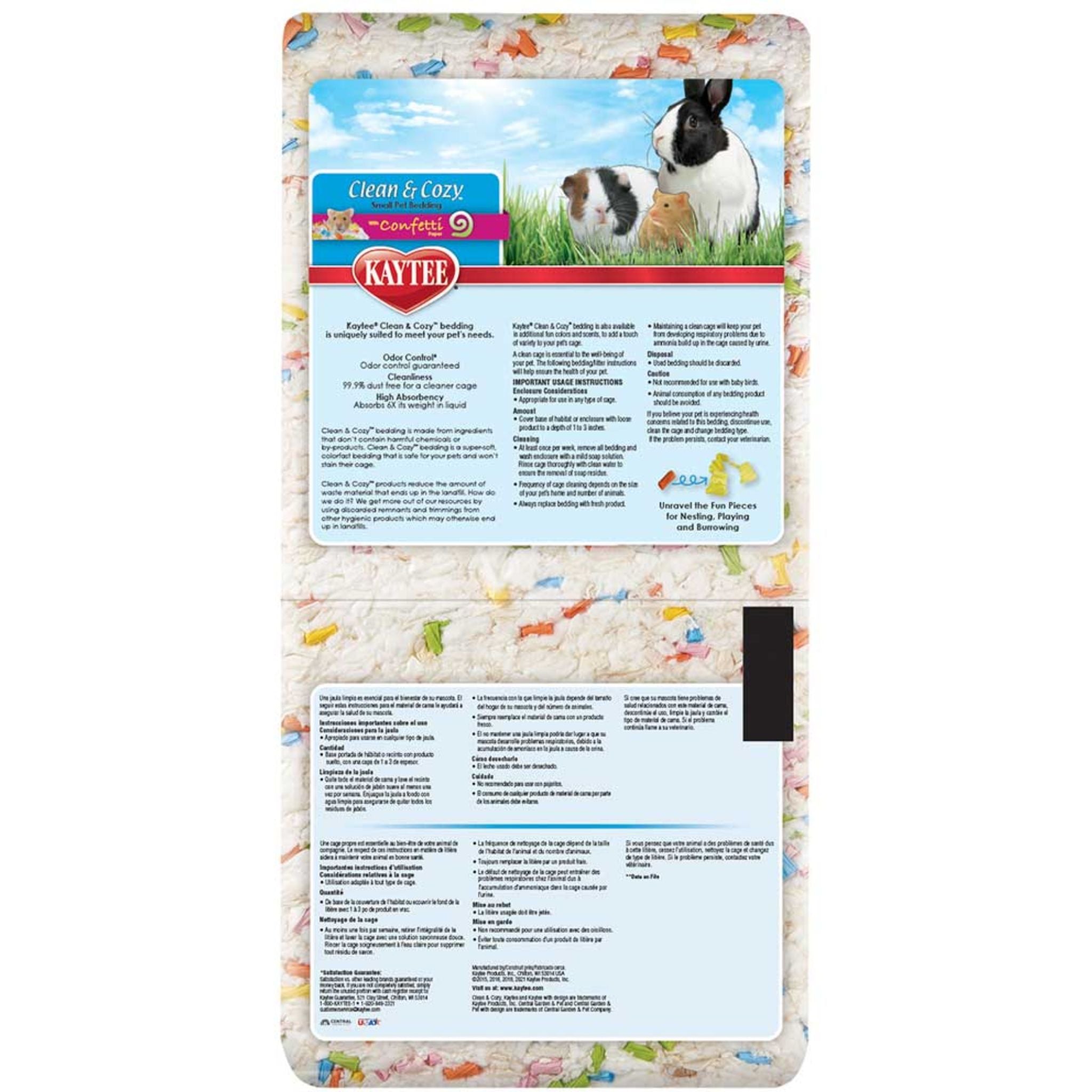 Kaytee Clean & Cozy Bedding with Confetti