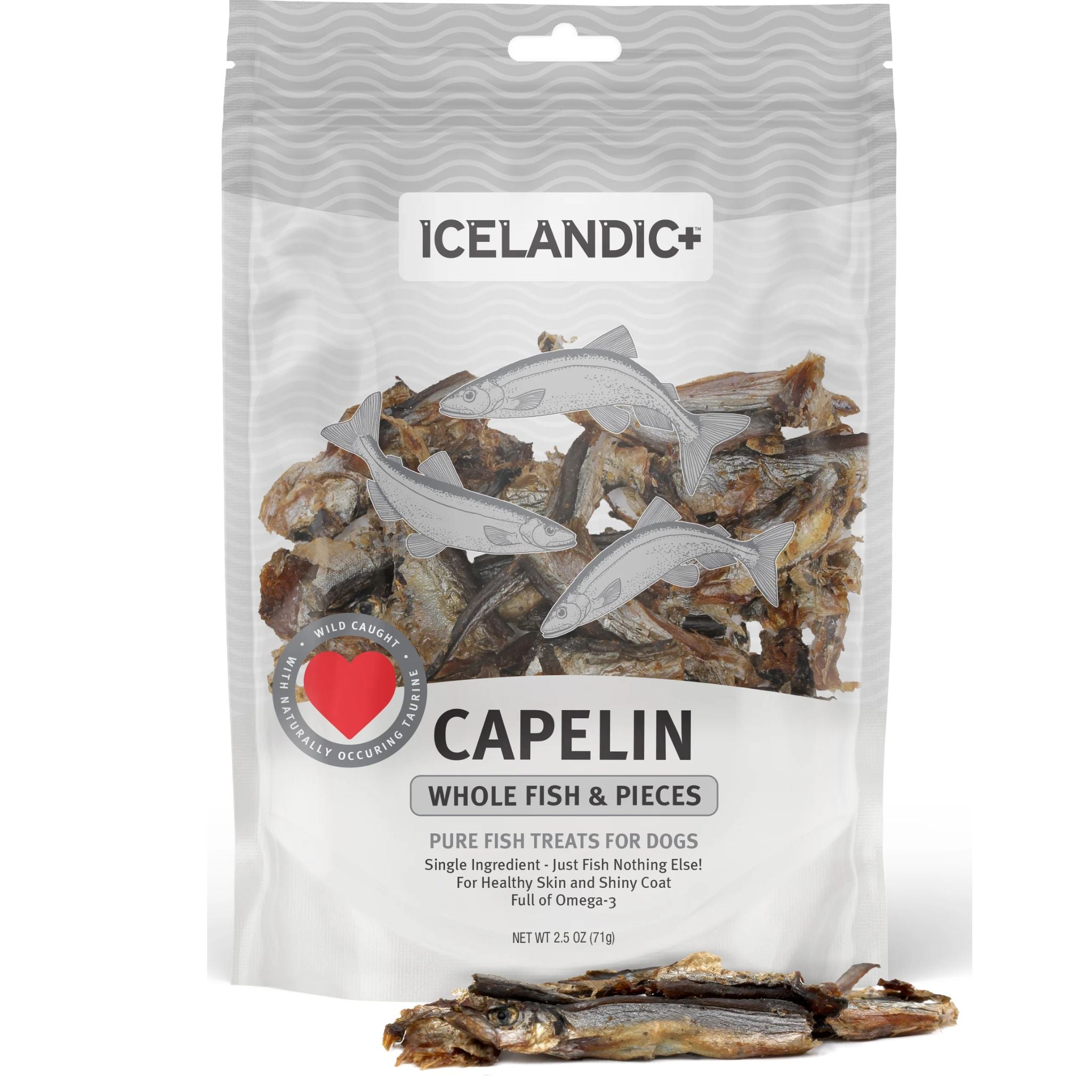 Icelandic+ Dog Treats Capelin Whole Fish