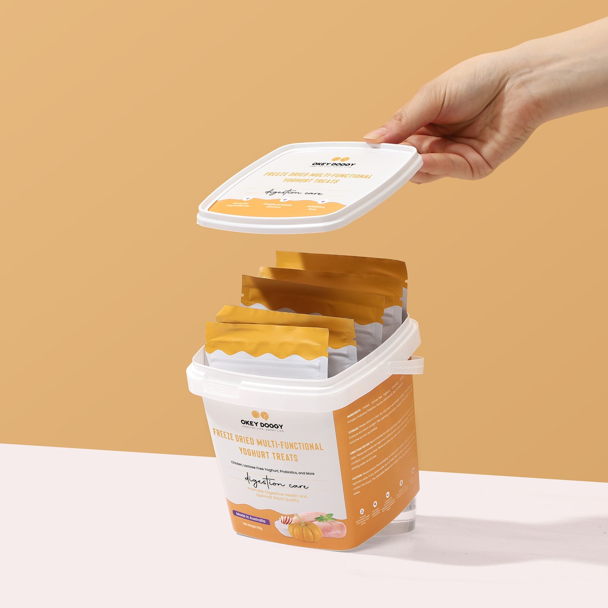 Okey Doggy Freeze Dried Multi-Functional Yoghurt Treats for Dogs & Cats Digestion Care