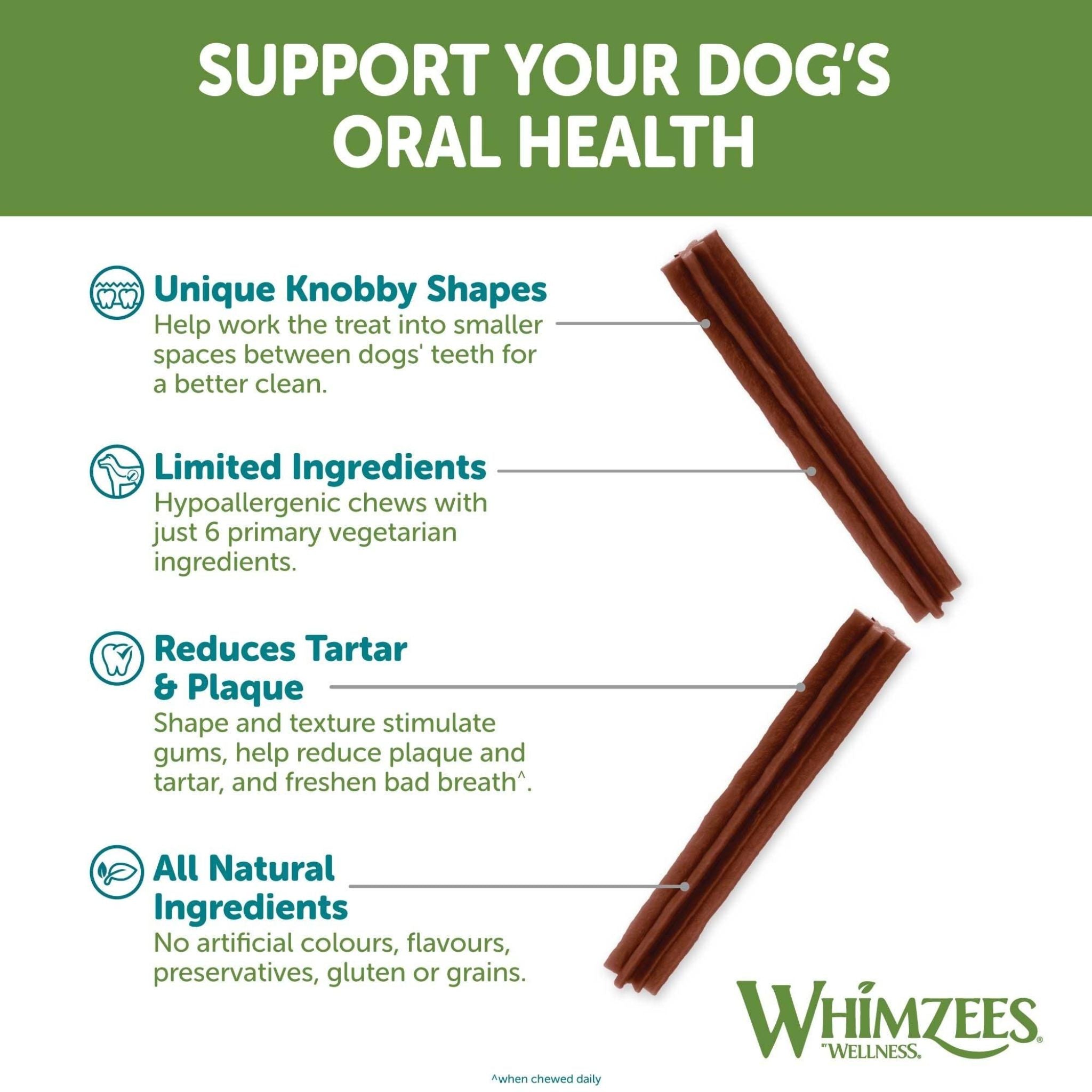 Whimzees Dental Dog Treats Stix