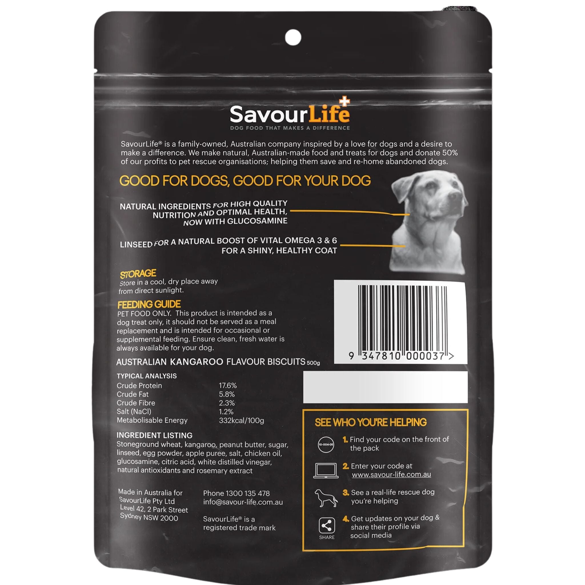 SavourLife Australian Kangaroo Flavour Biscuits for Dogs