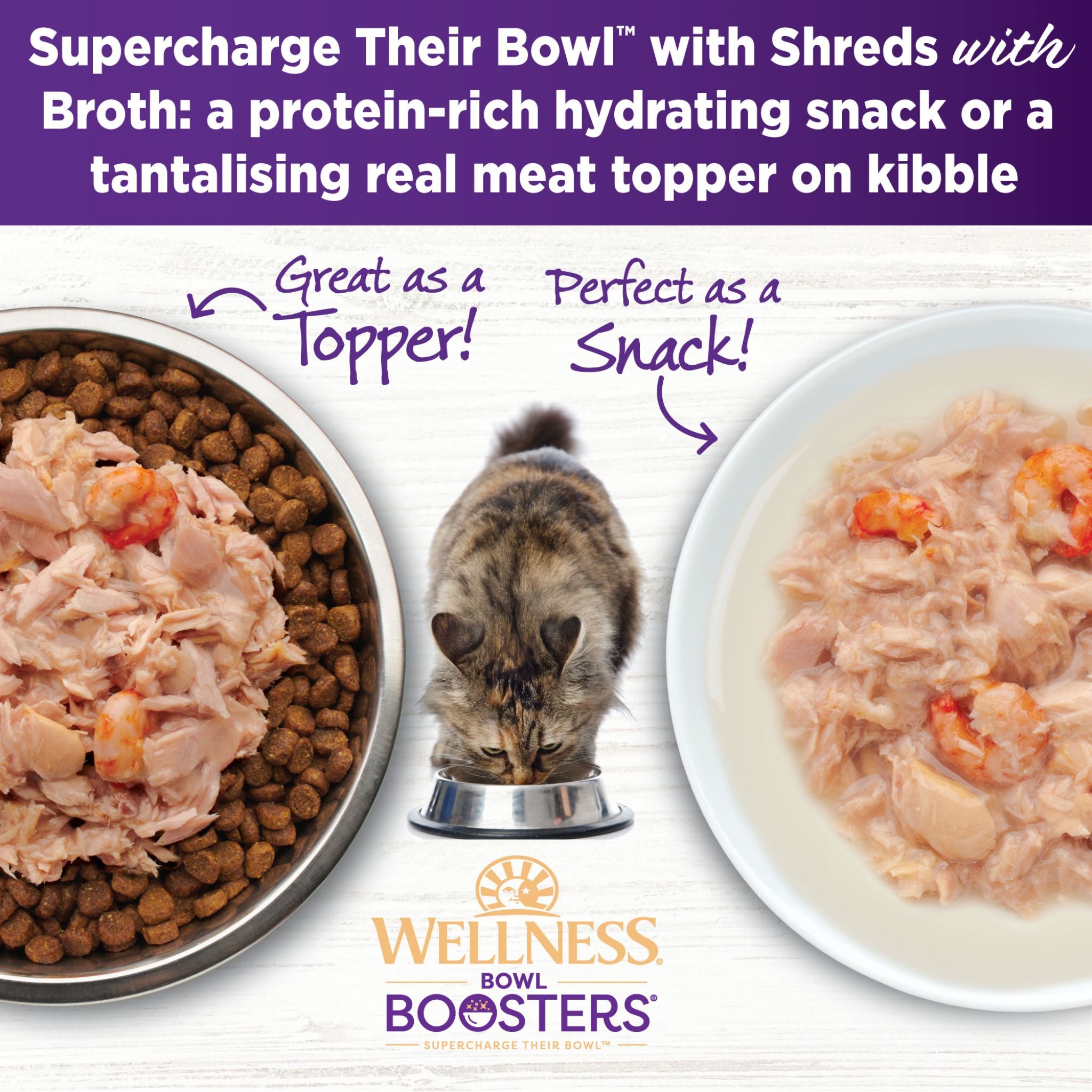 Wellness Core Wet Cat Food Topper Simply Shreds Flaked Tuna & Shrimp
