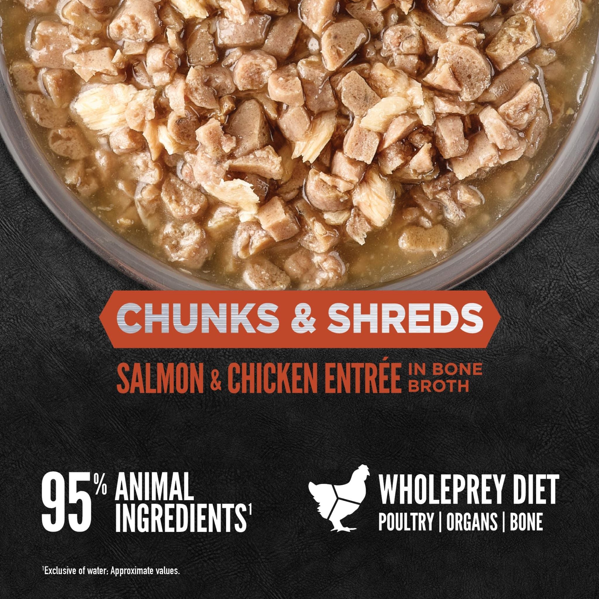 Orijen Wet Cat Food Chunks & Shreds Salmon and Chicken Entree