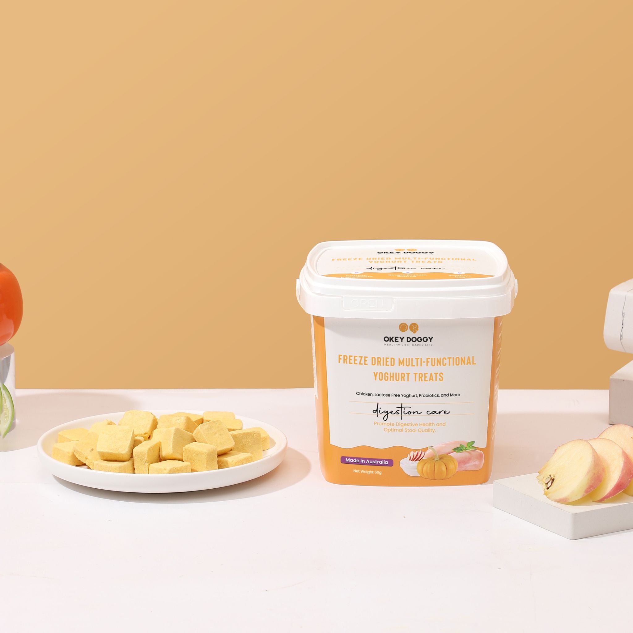 Okey Doggy Freeze Dried Multi-Functional Yoghurt Treats for Dogs & Cats Digestion Care