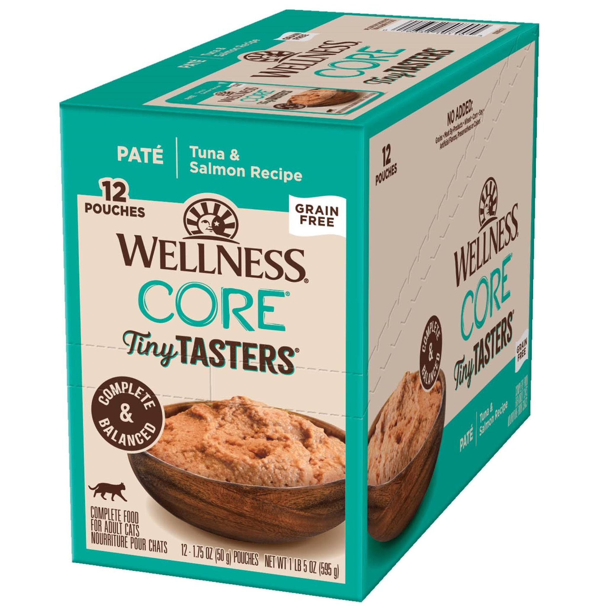 Wellness Core Wet Cat Food Tiny Tasters Tuna & Salmon Pate