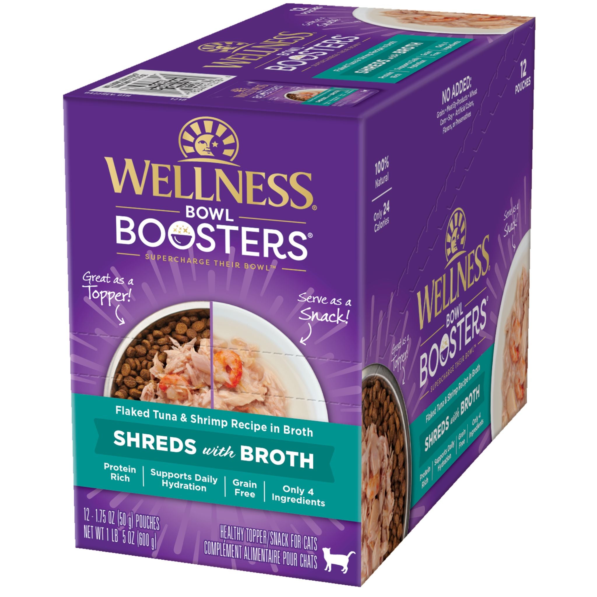 Wellness Core Wet Cat Food Topper Simply Shreds Flaked Tuna & Shrimp