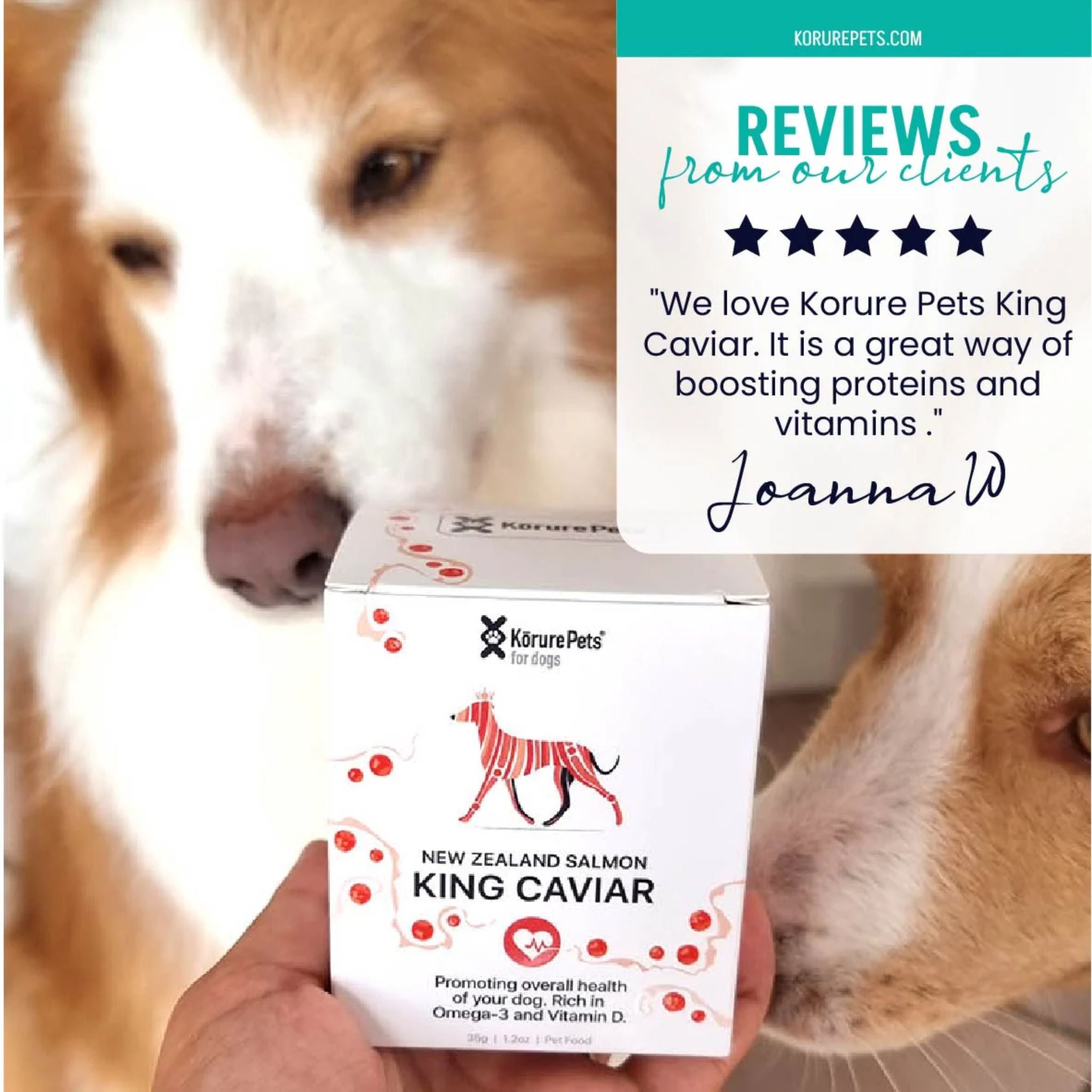 Korure Pets King Salmon Caviar for Dogs