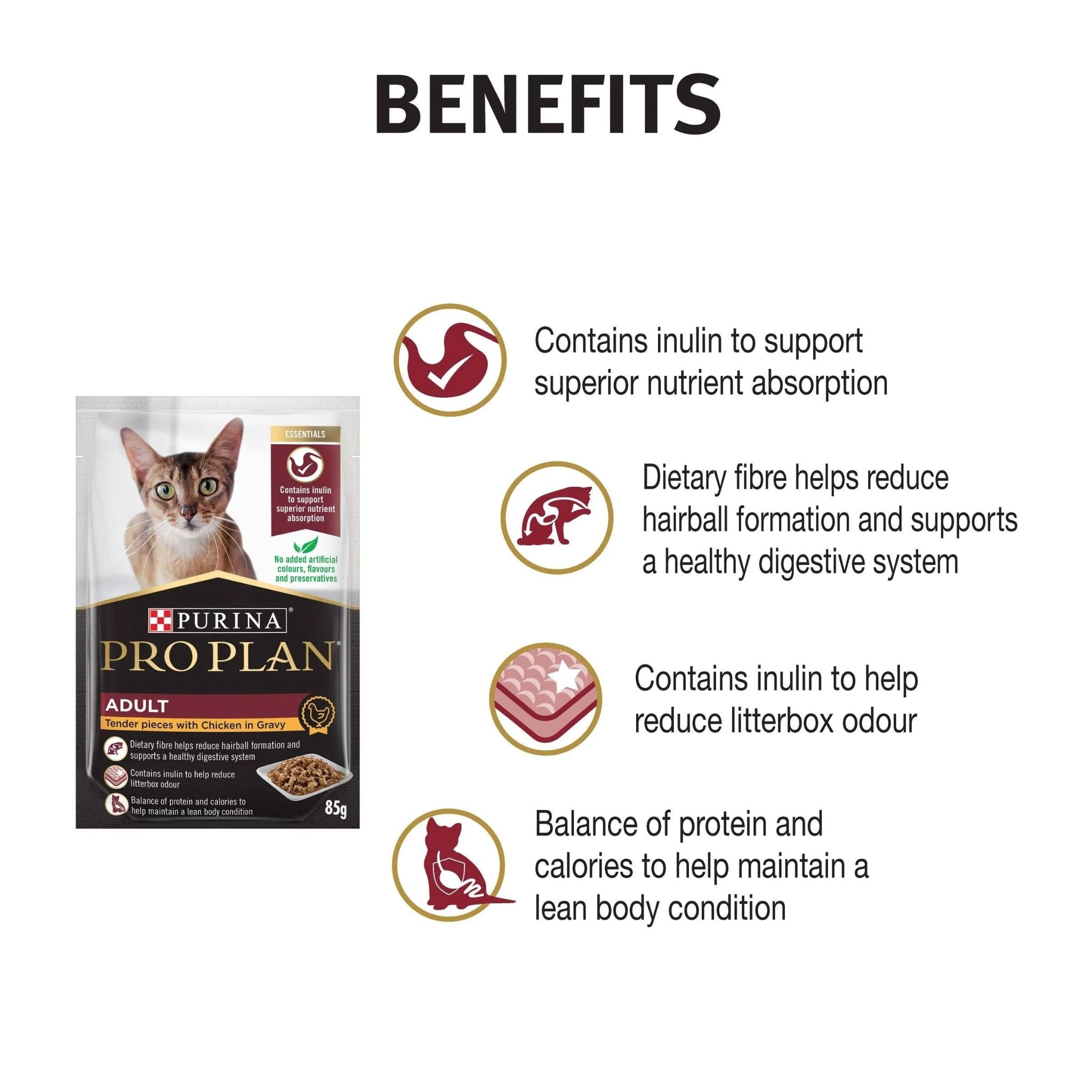 PRO PLAN Adult Chicken in Gravy Wet Cat Food