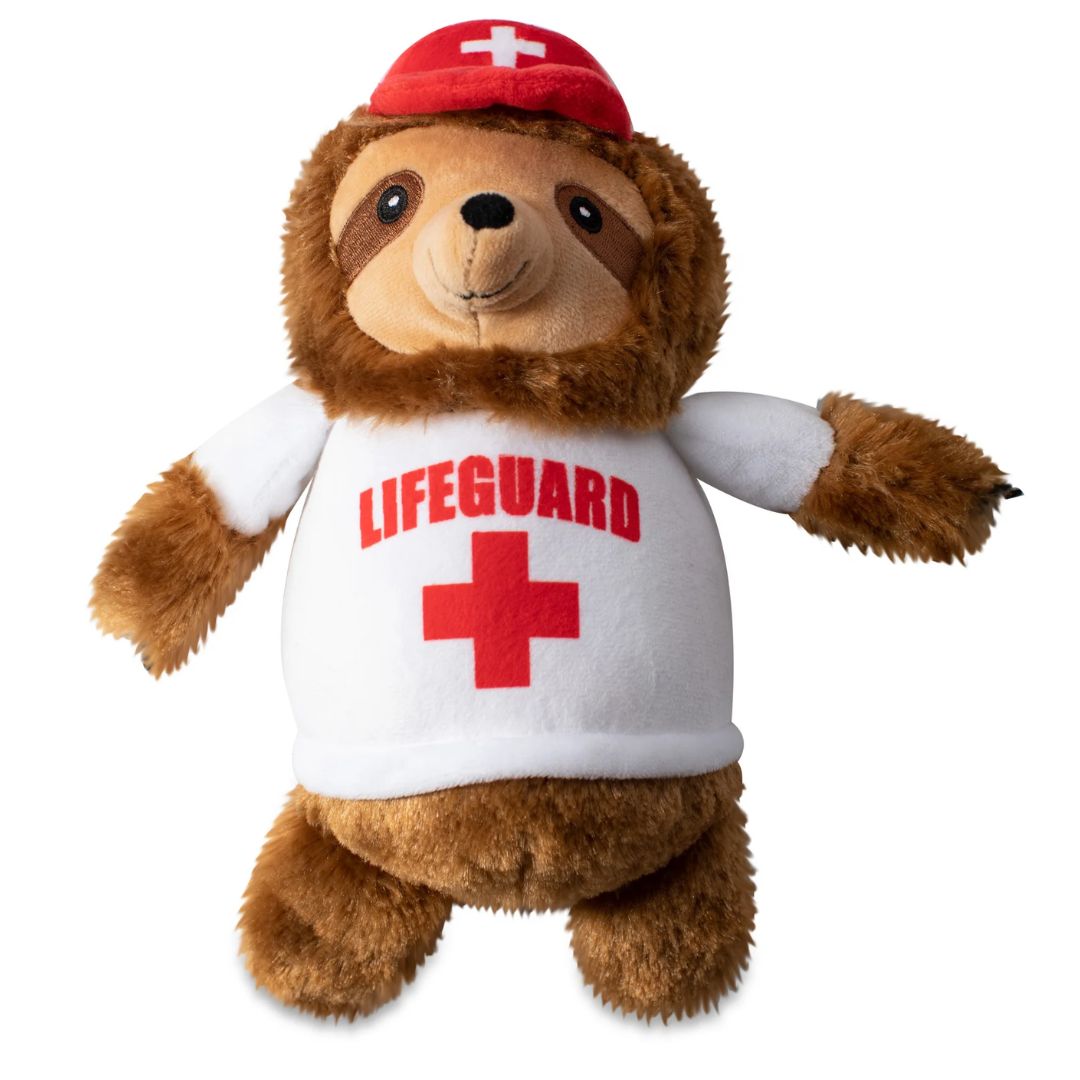 Fringe Studio Plush Squeaker Dog Toy - Into The Swim Of Things Sloth | PeekAPaw Pet Supplies