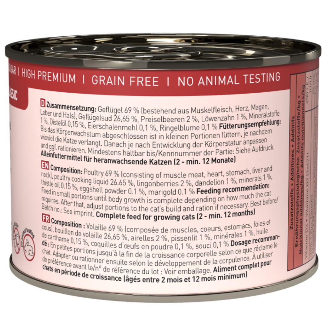 Catz Finefood Classic No.3-Kitten | PeekAPaw Pet Supplies