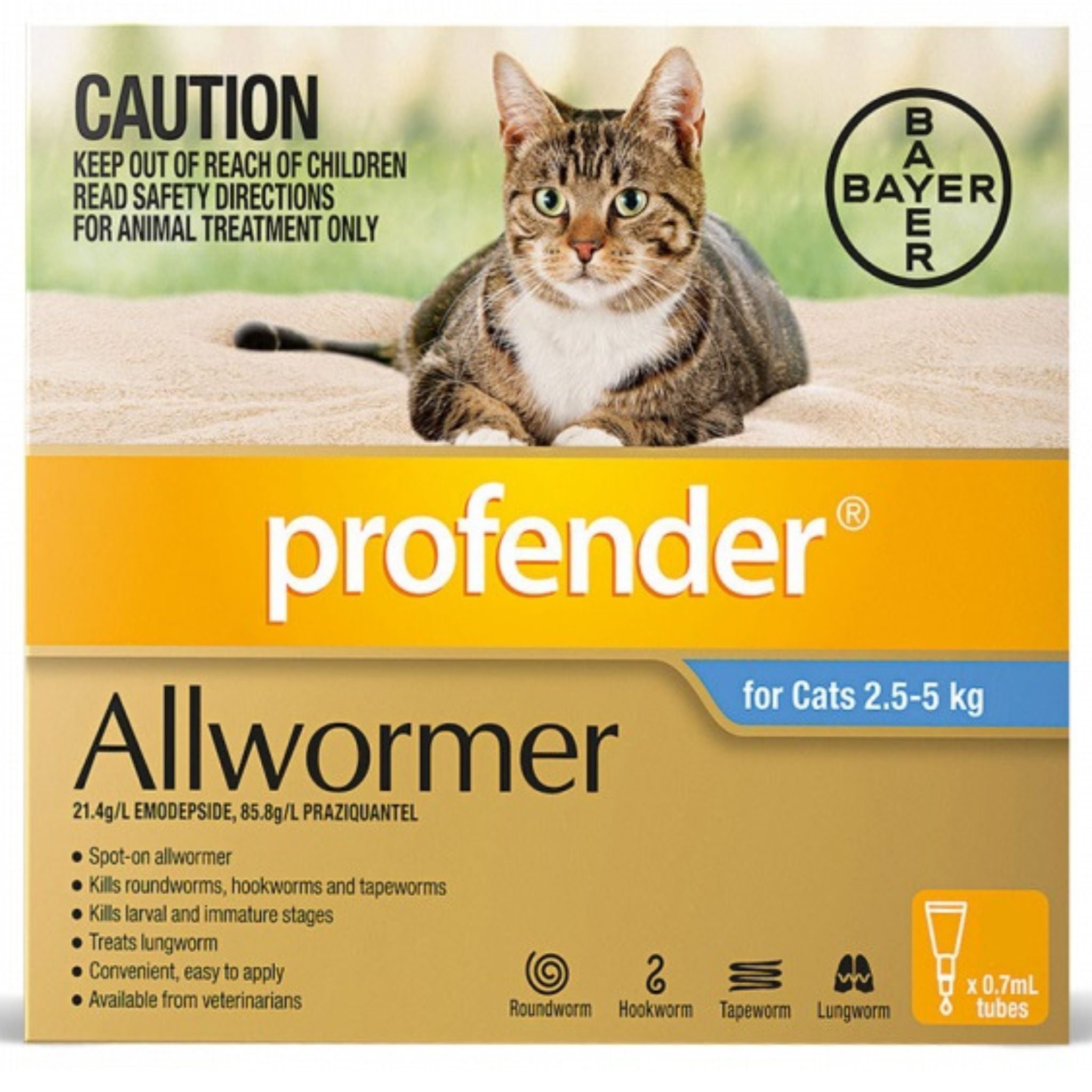Profender for Cats Spot-on Allwormer