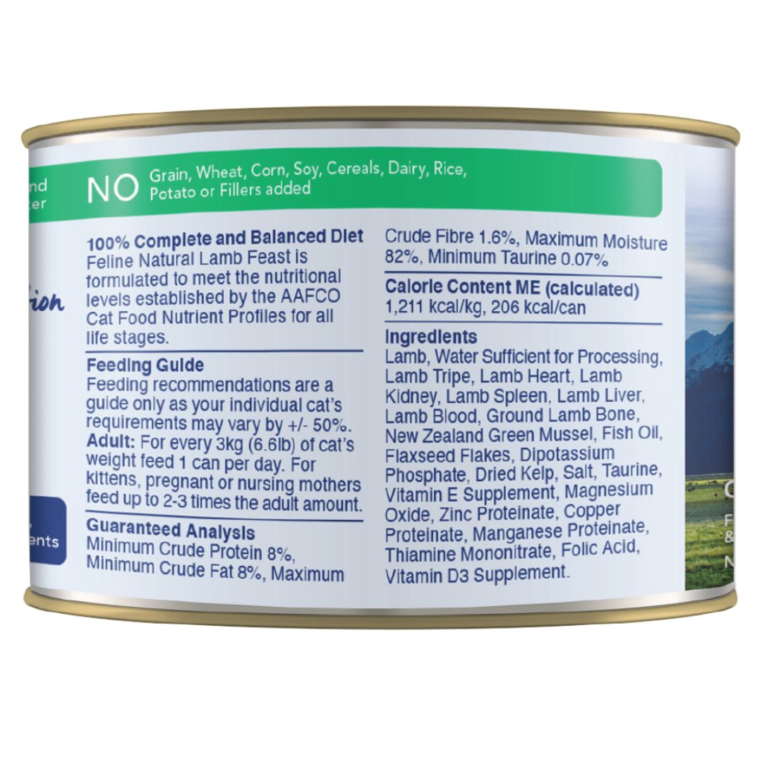 Feline Natural Canned Lamb Feast