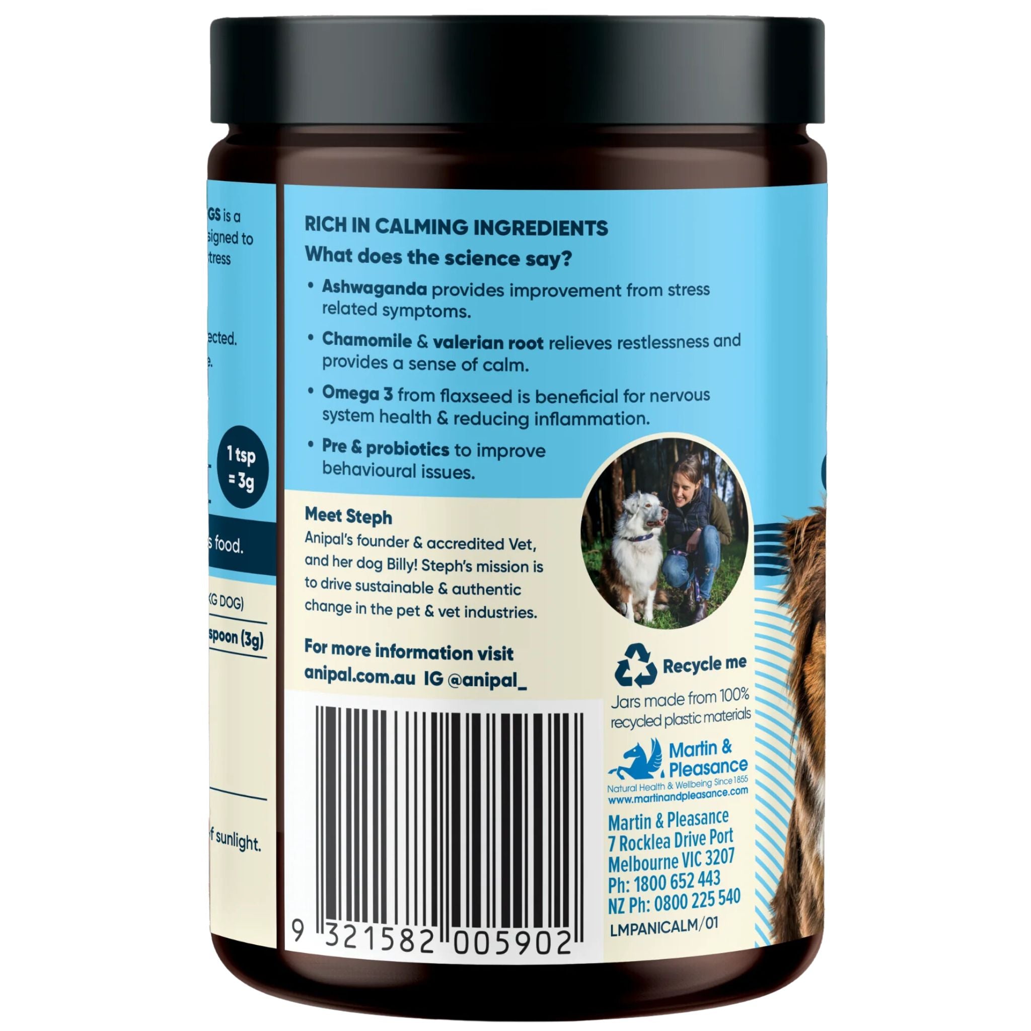 Anipal Calm Formula Powder Meal Topper