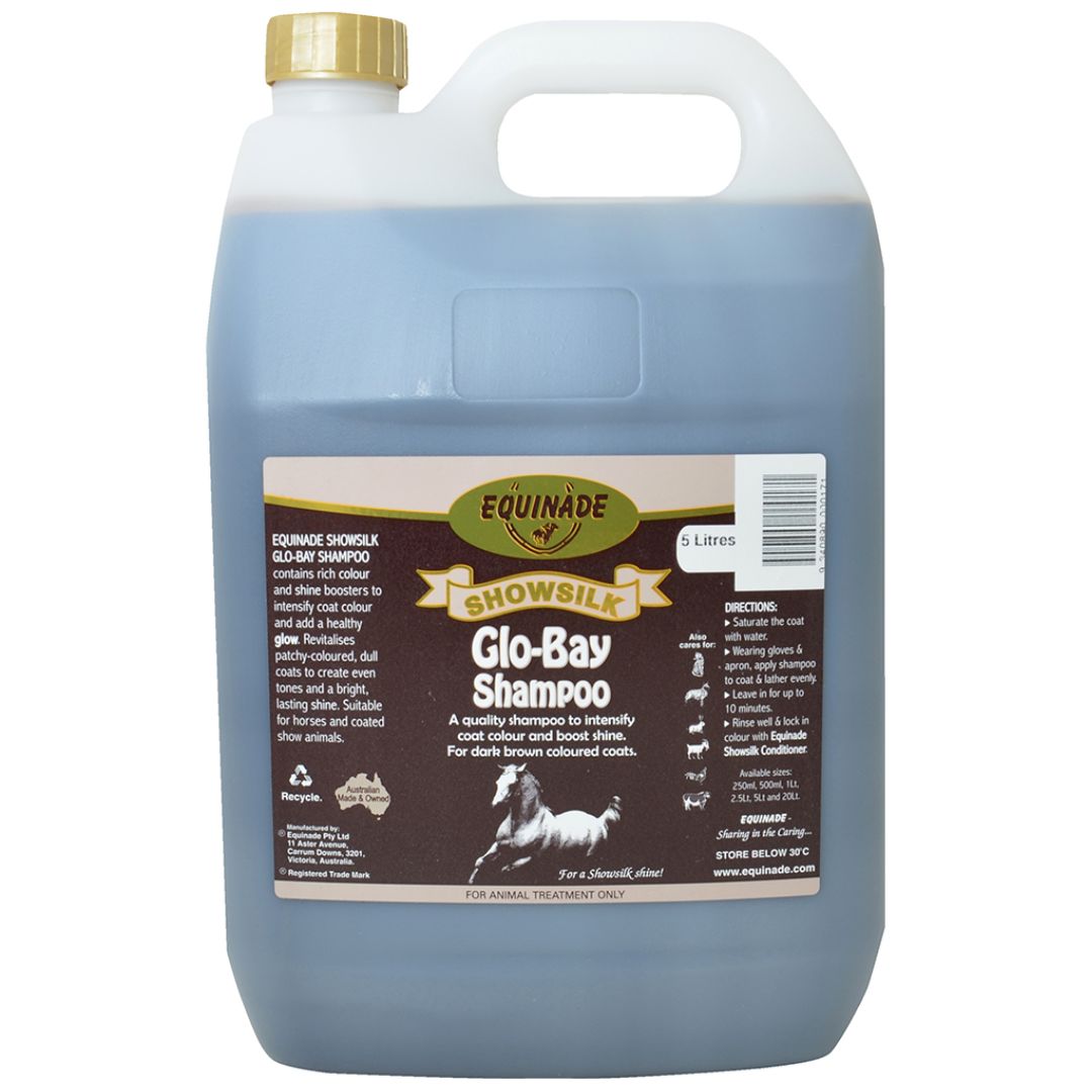 Equinade Showsilk Glo Bay Shampoo - 5L | PeekAPaw Pet Supplies