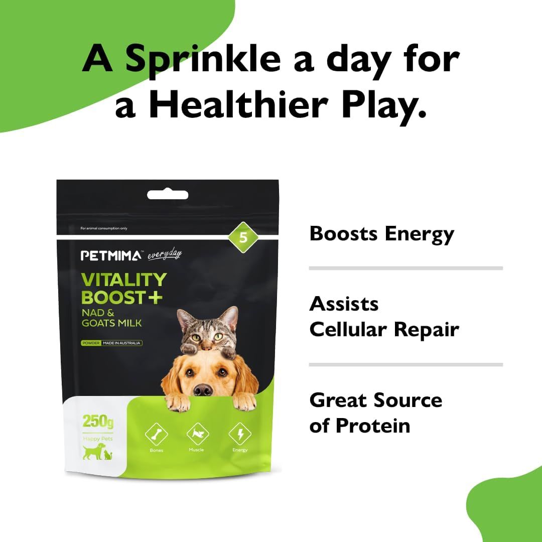PETMIMA Vitality Boost +Nad & Goats Milk Powder | PeekAPaw Pet Supplies