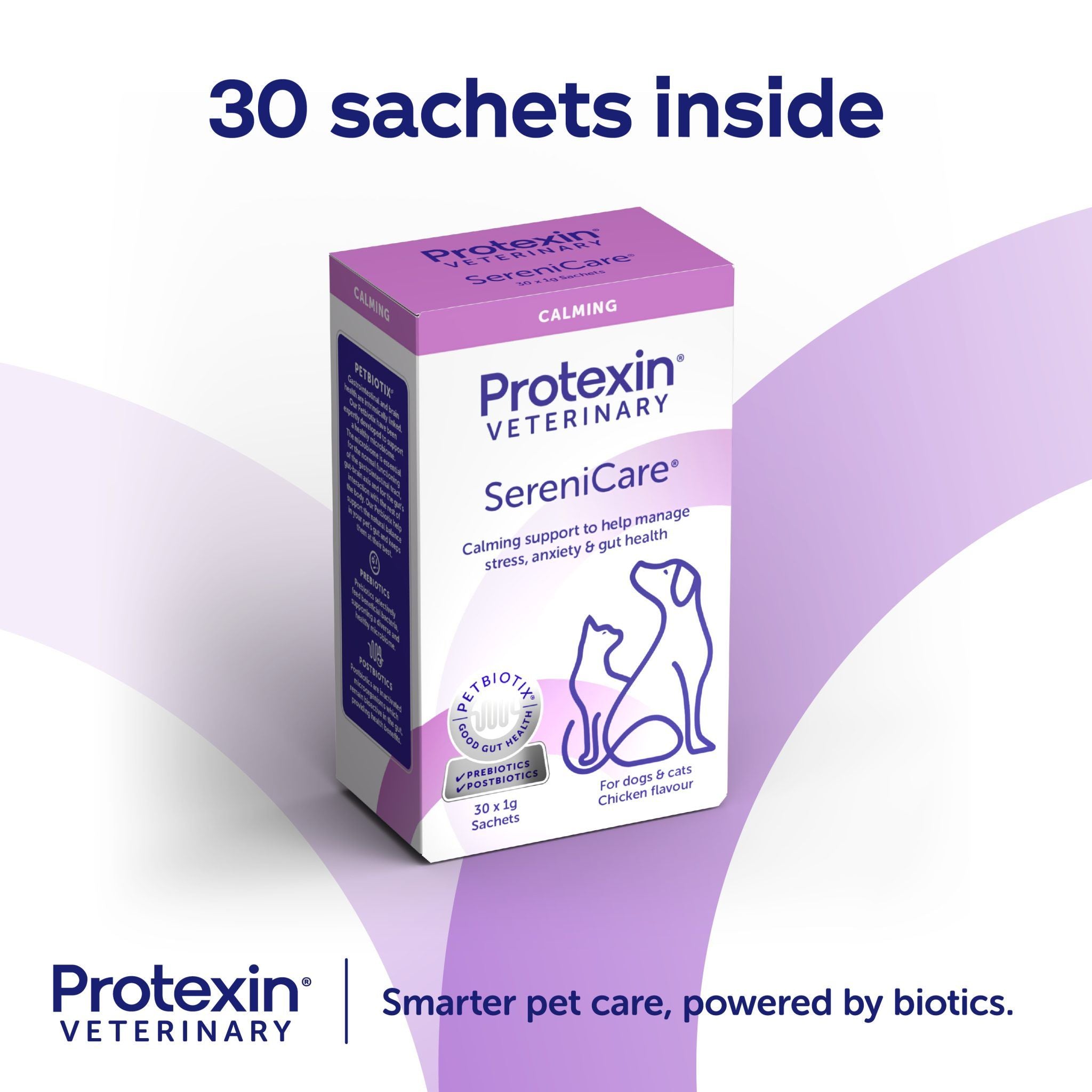 Protexin Veterinary Serenicare Calming Support Supplement for Dogs & Cats