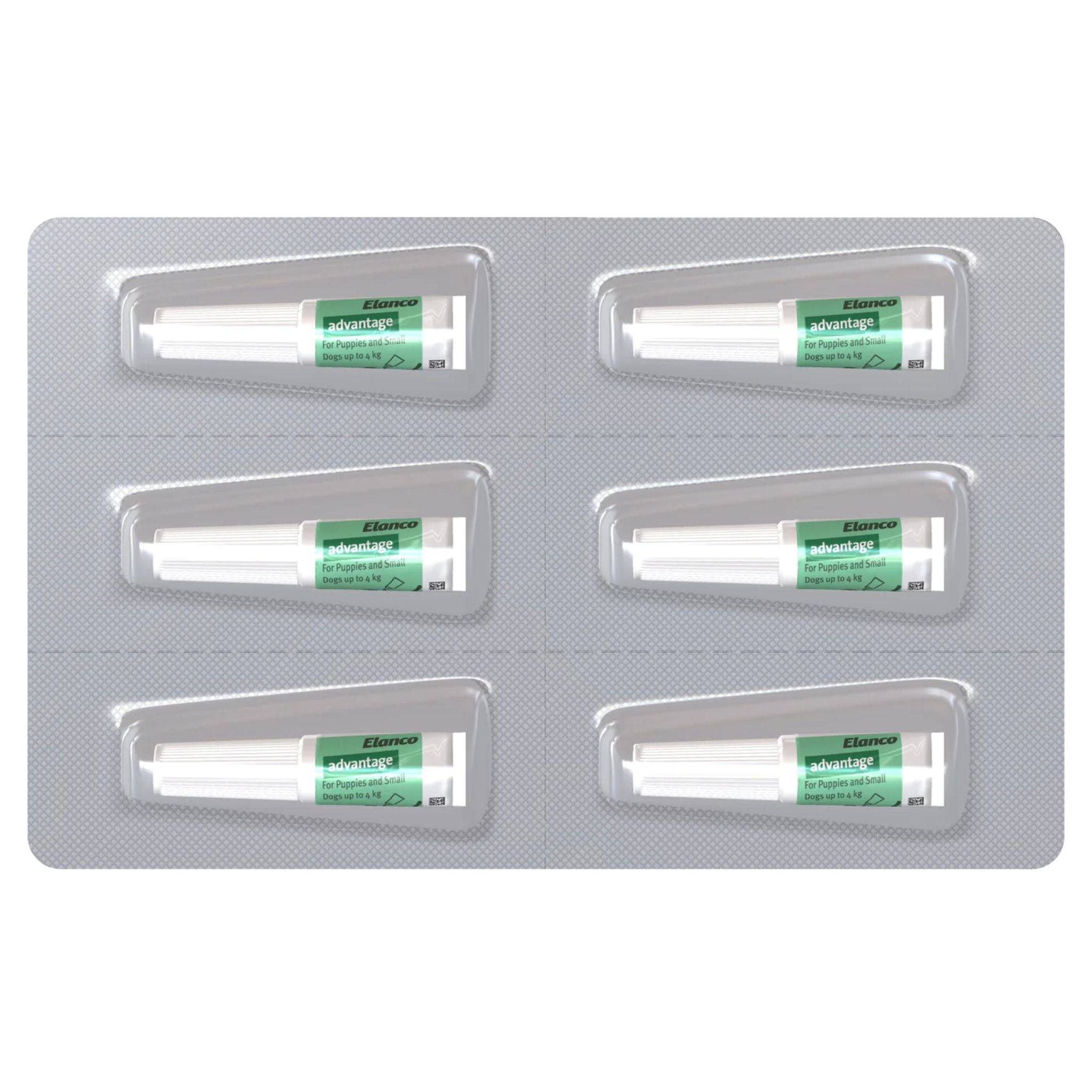 Advantage Dog 0-4kg Green 6 Pack | PeekAPaw Pet Supplies