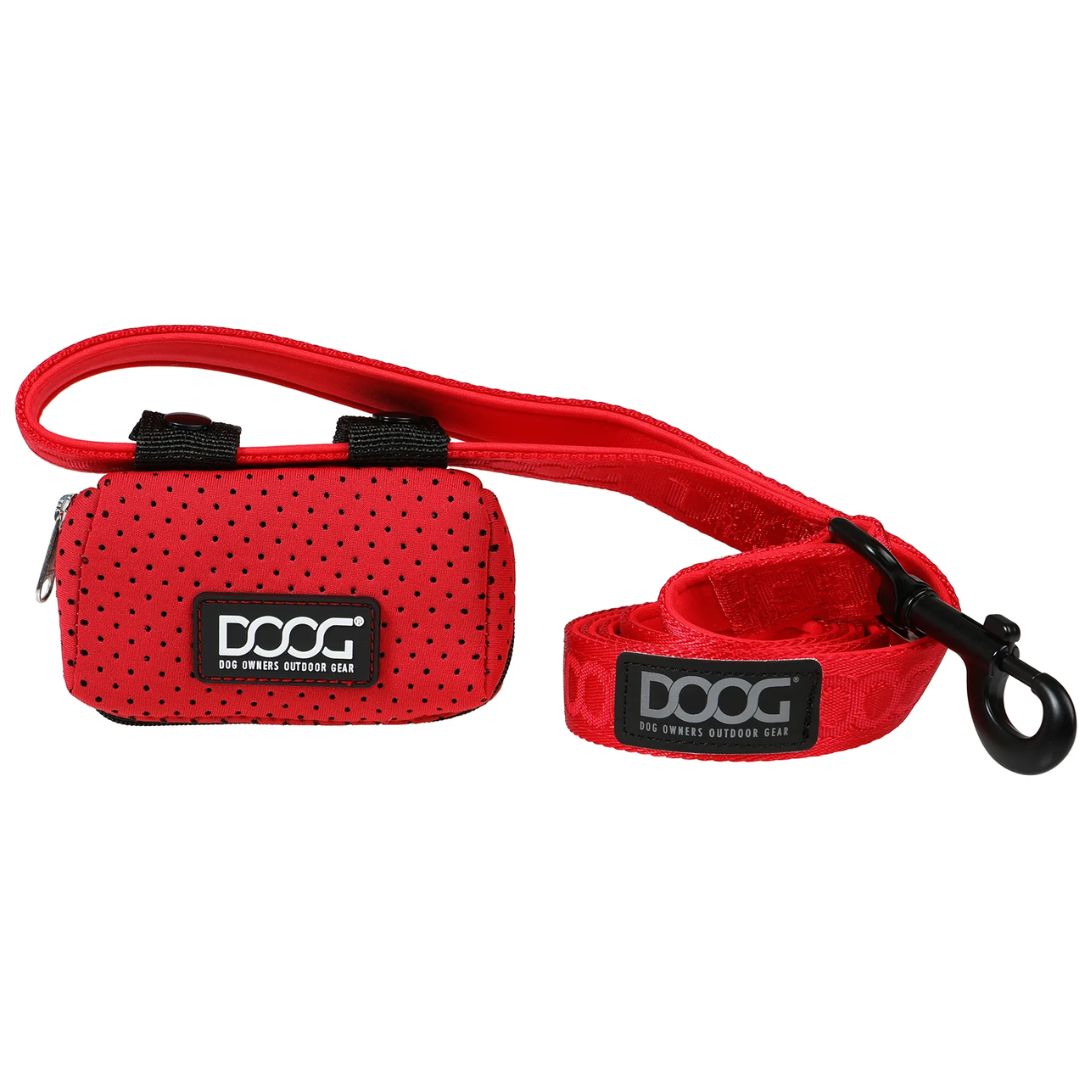 Doog Neosport Neoprene Dog Leash - Red | PeekAPaw Pet Supplies