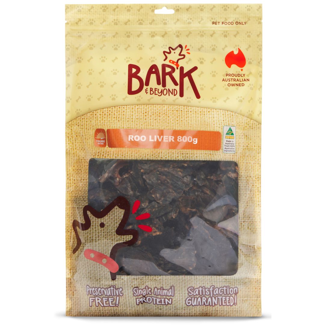 Bark & Beyond Roo Liver - 800g | PeekAPaw Pet Supplies