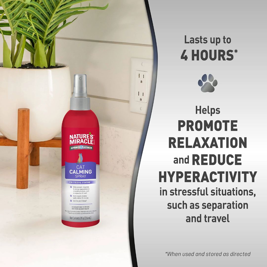 Nature's Miracle Advanced Calming Cat Spray | PeekAPaw Pet Supplies