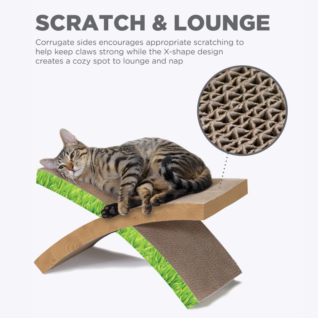 Petstages Easy Life Hammock Cardboard Cat Scratcher & Bed