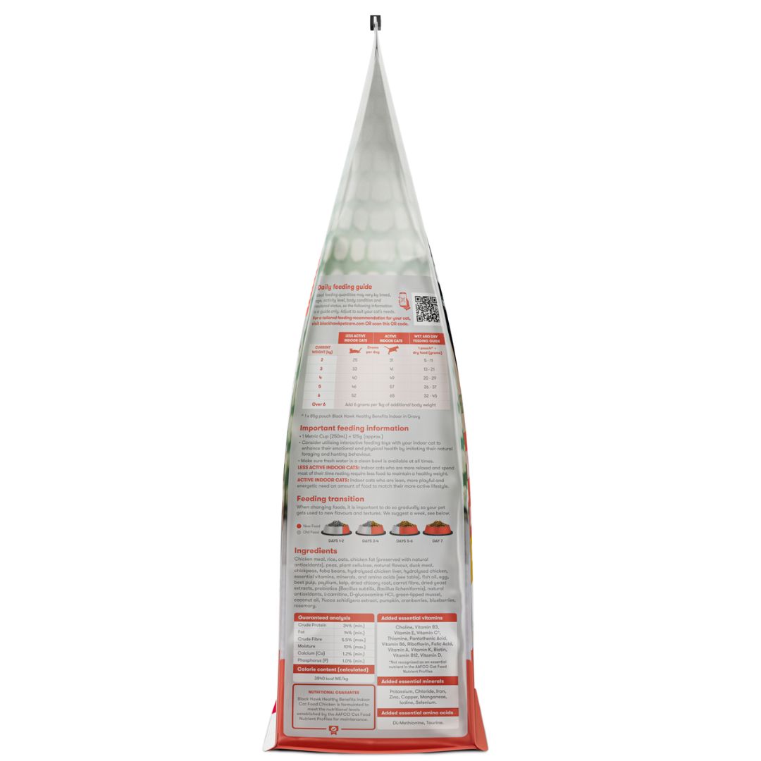 Black Hawk Healthy Benefits Adult Dry Cat Food indoor | PeekAPaw Pet Supplies