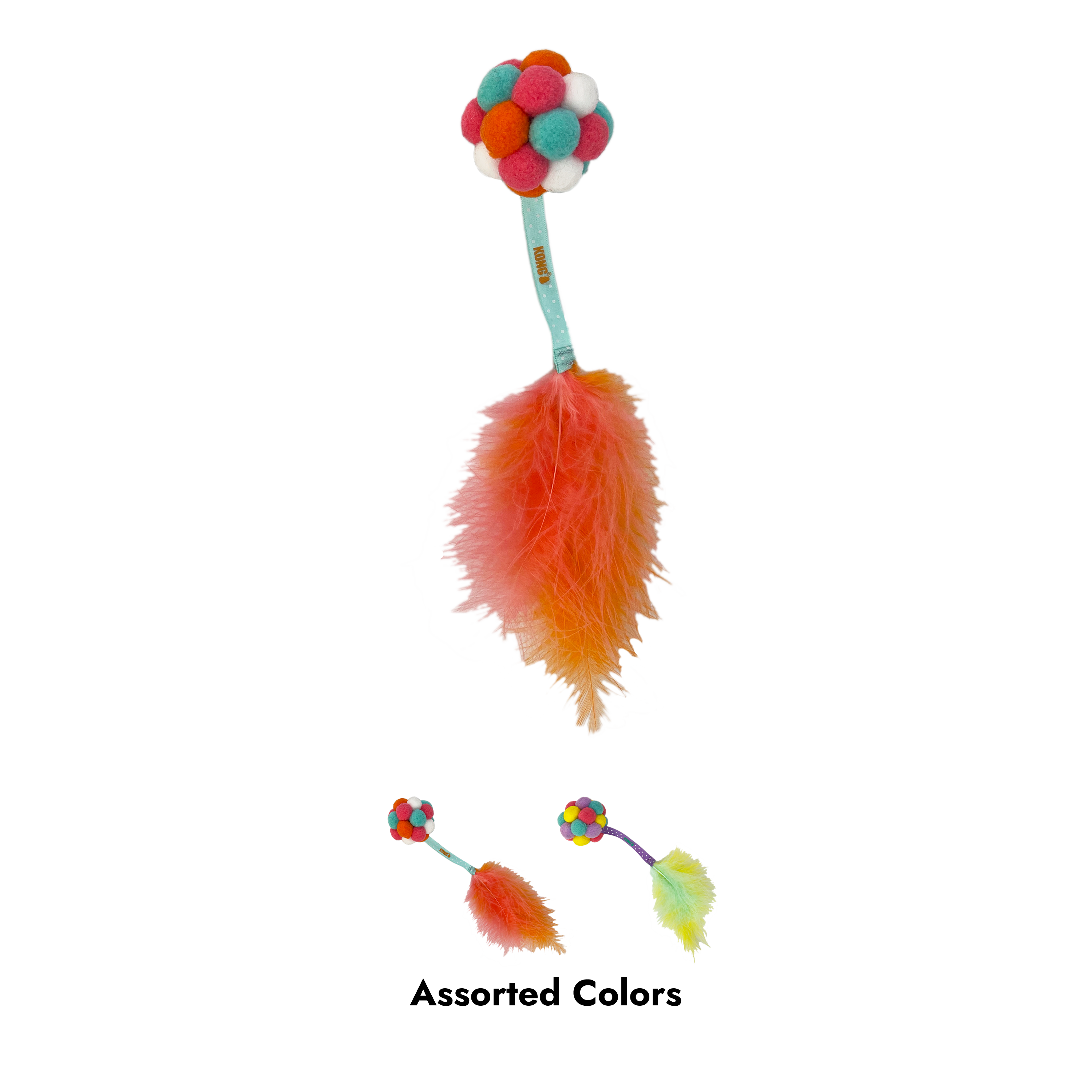 KONG Cat Toys Active Bubble Ball Teaser Assorted full colour assortment