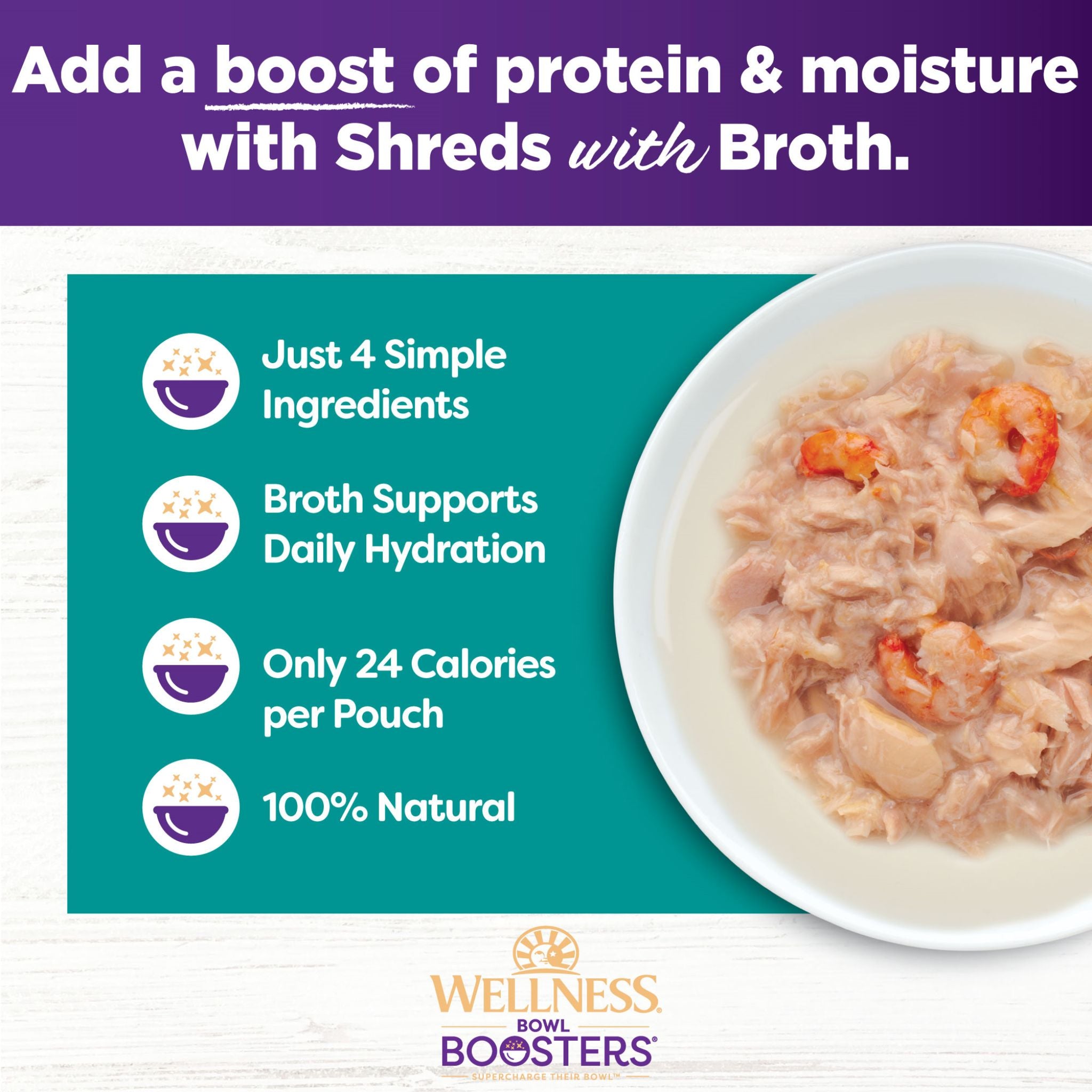 Wellness Core Wet Cat Food Topper Simply Shreds Flaked Tuna & Shrimp