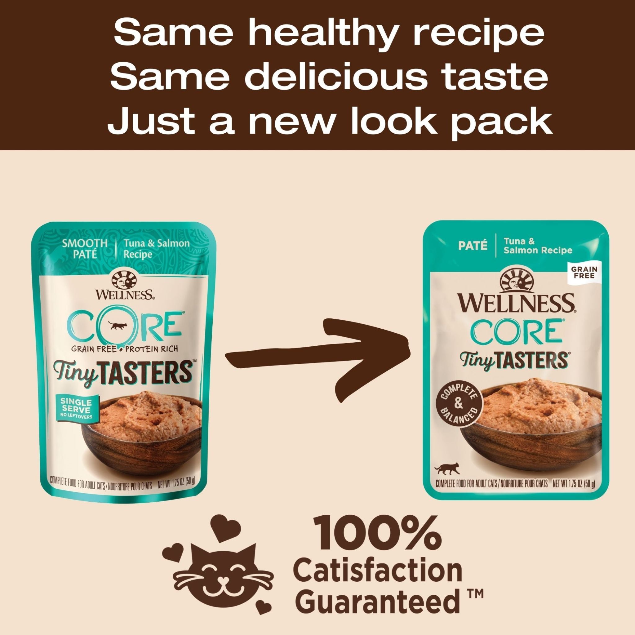 Wellness Core Wet Cat Food Tiny Tasters Tuna & Salmon Pate