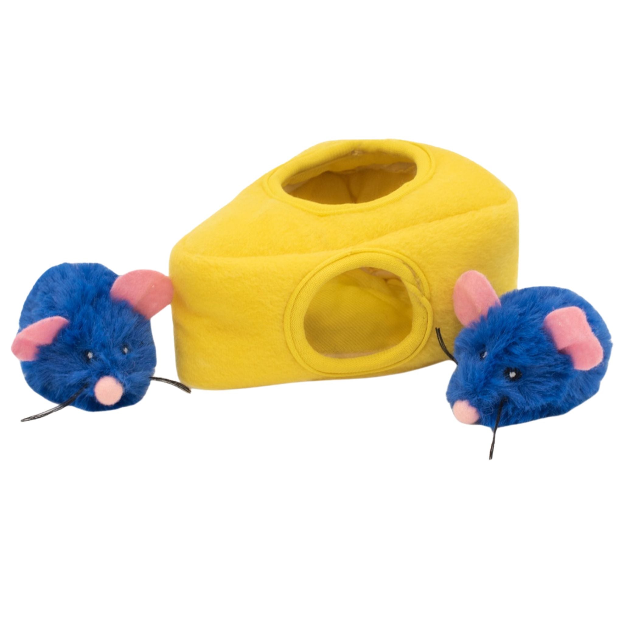 Zippy Paws ZippyClaws Burrow Cat Toys - Mice ‘n Cheese