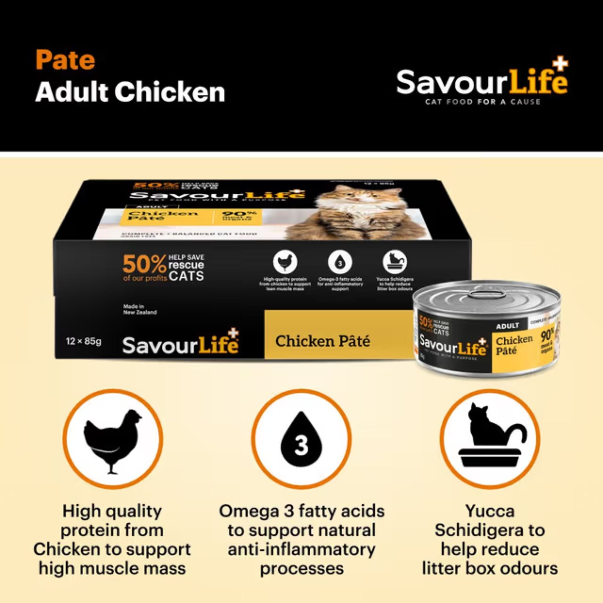 SavourLife Adult Chicken Pate Wet Cat Food