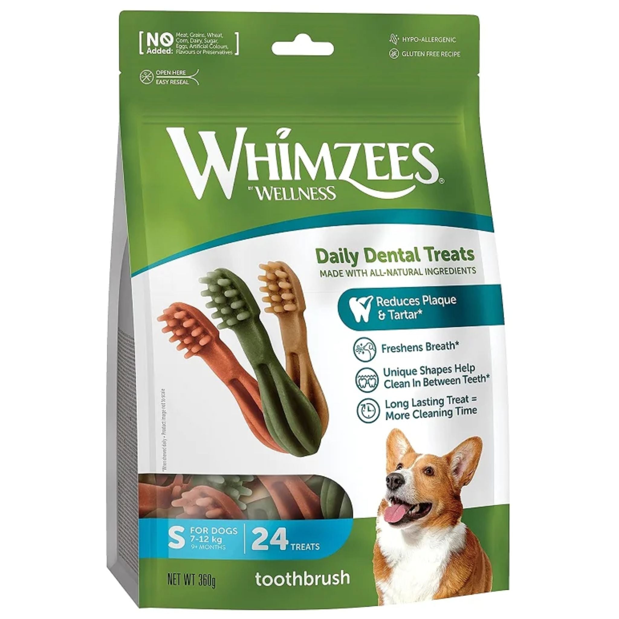Whimzees Dental Dog Treats Toothbrush