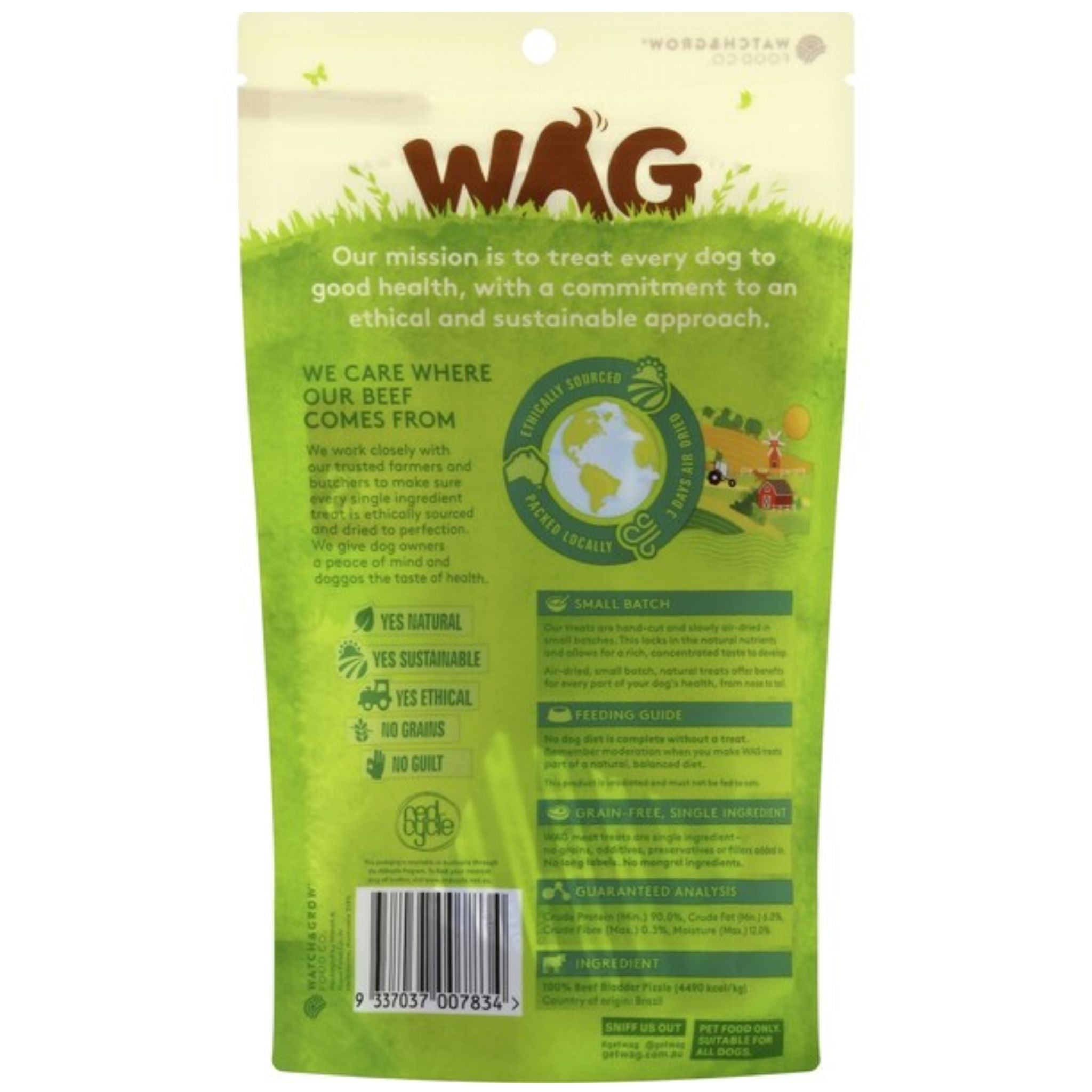 WAG Beef Bladder Sticks